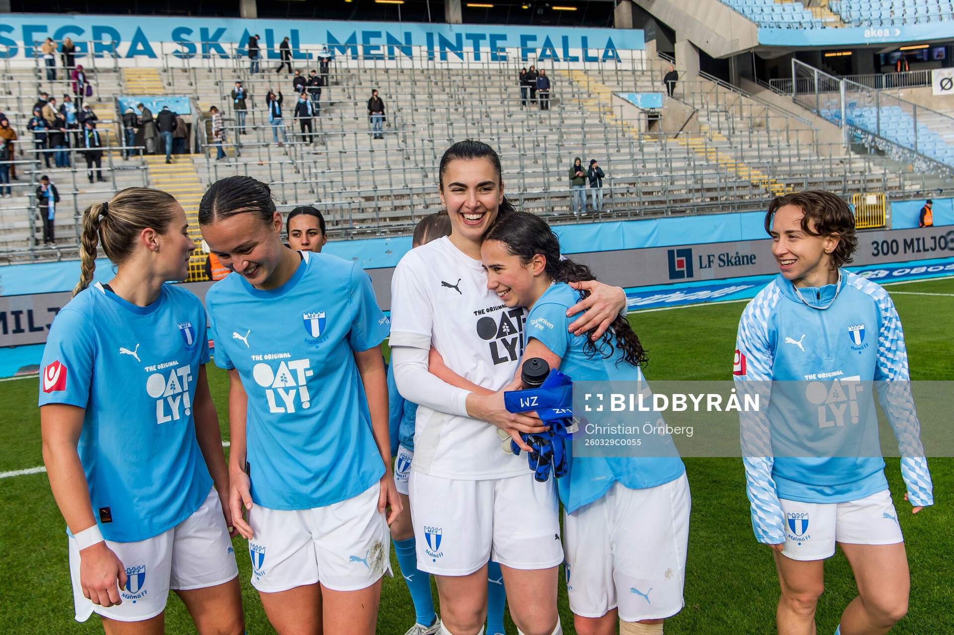 Malmö FFs Courtney Nevin, Amy Sayer, målvakt Zecira