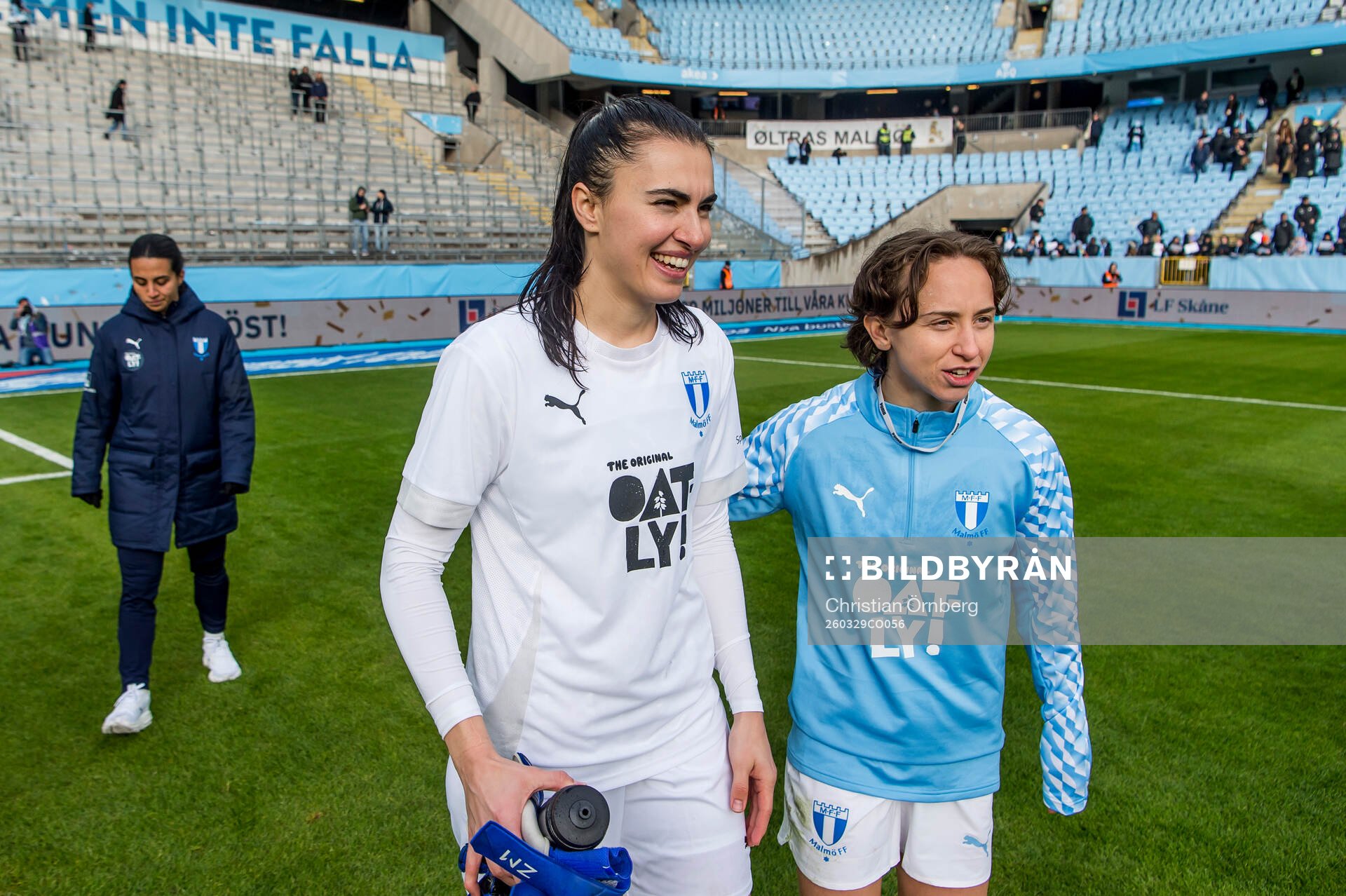 Malmö FFs målvakt Zecira Musovic och Miljana Ivanovic