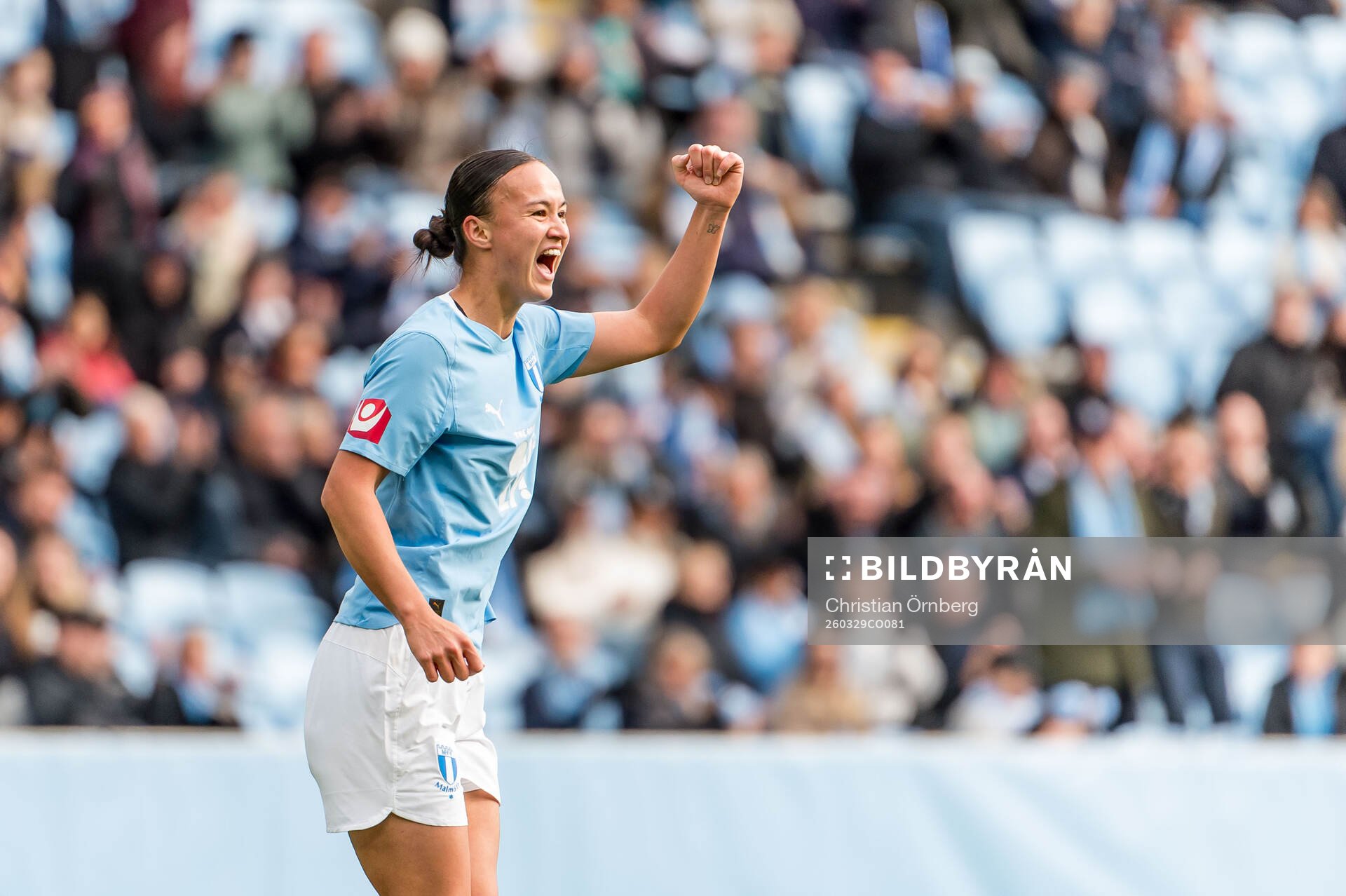 Malmö FFs Amy Sayer jublar