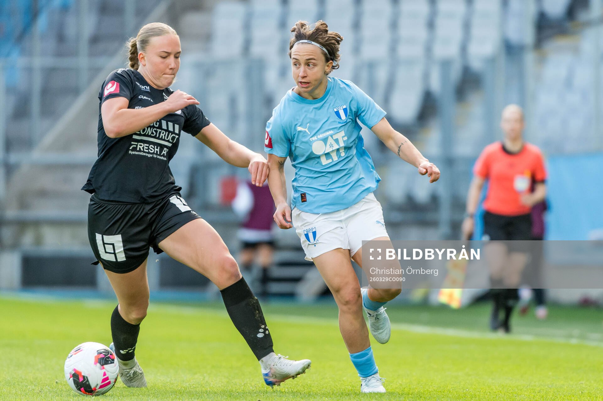 IK Uppsalas Thindra Mattsson och Malmö FFs Miljana Ivanovic