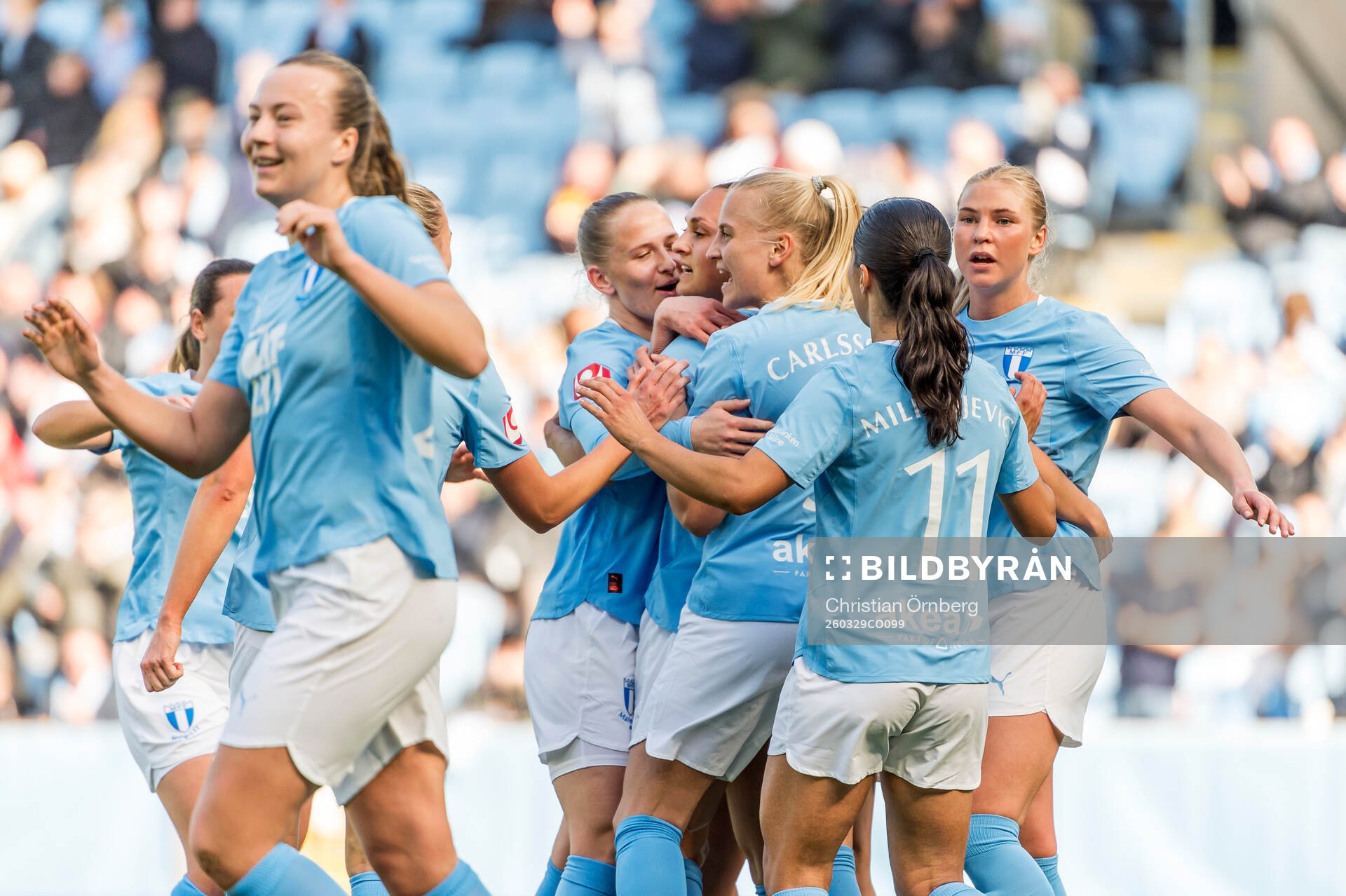 Malmö FFs Isabella D'Aquila jublar