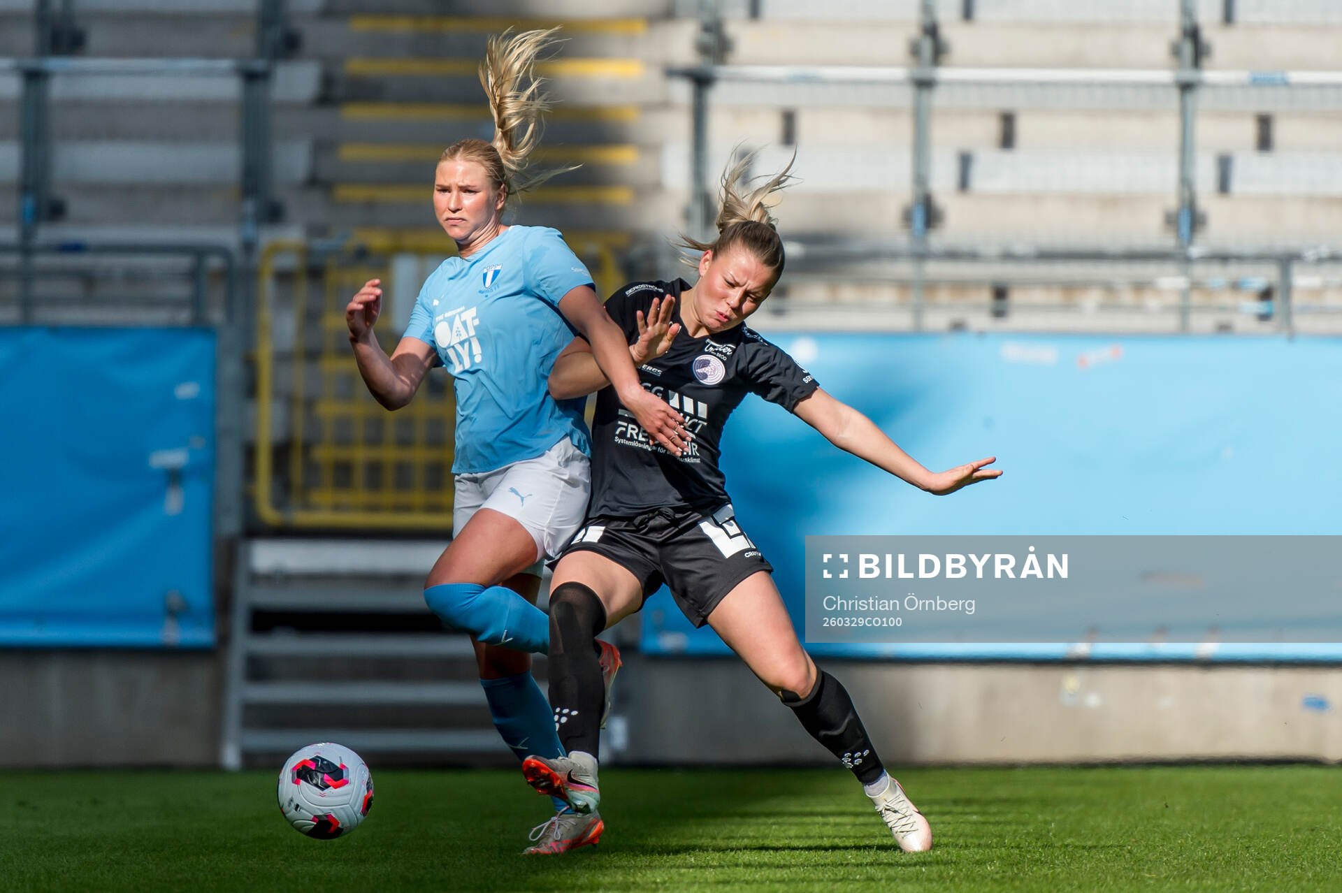 Malmö FFs Ellen Löfqvist och IK Uppsalas Älvali