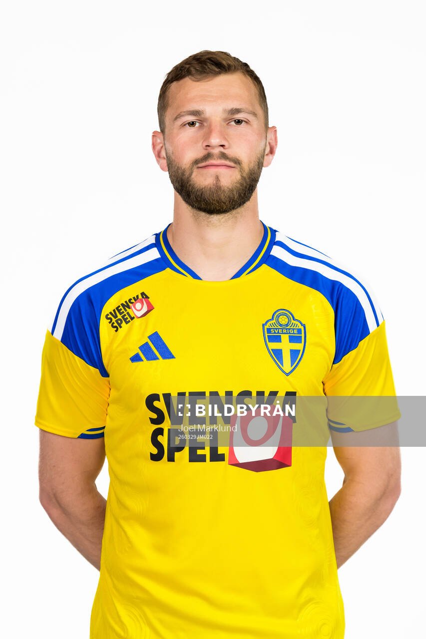 Jesper Karlström of the Swedish national football team