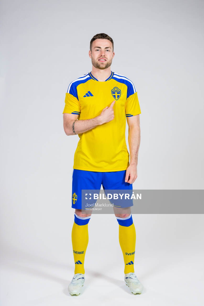 Gabriel Gudmundsson of the Swedish national football team
