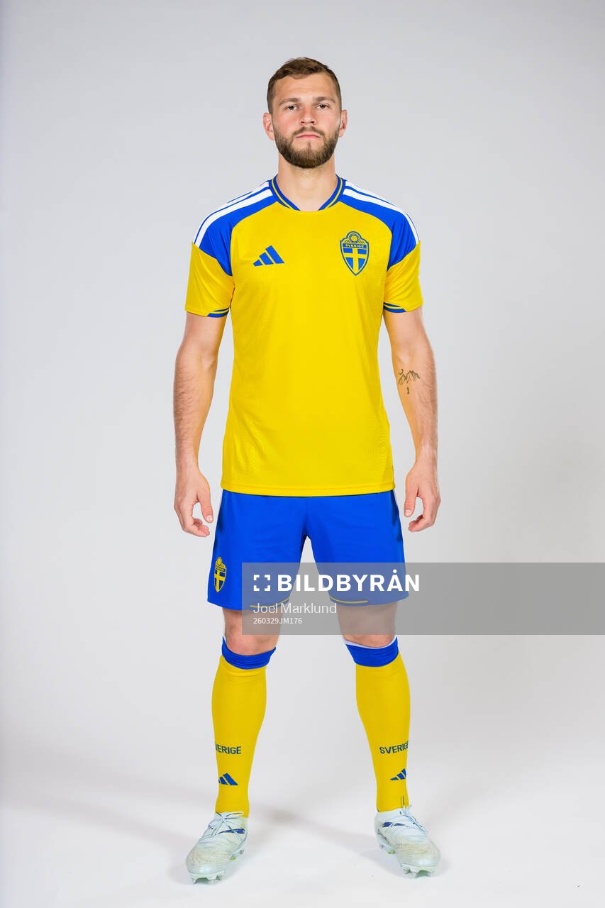 Jesper Karlström of the Swedish national football team