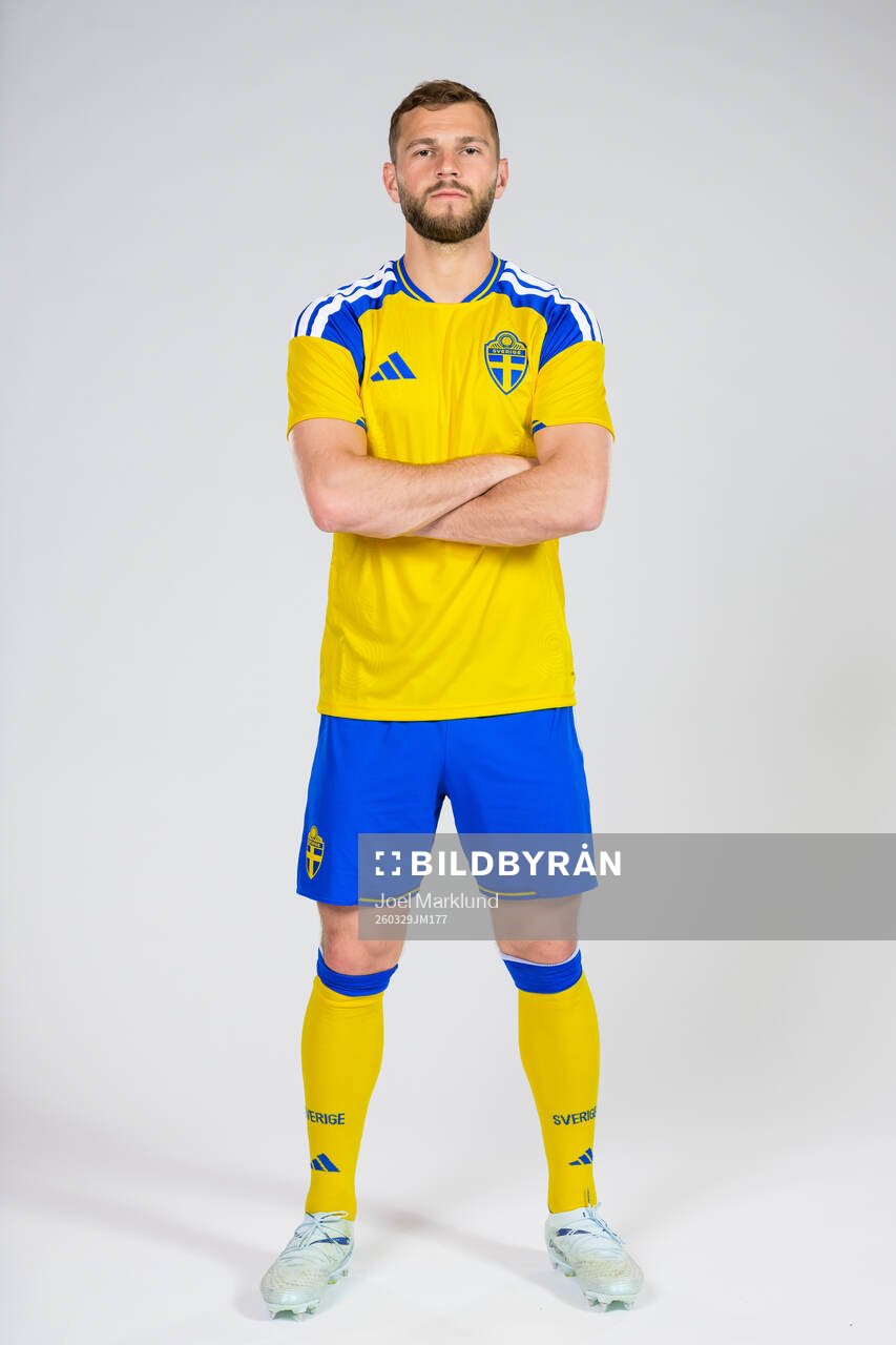 Jesper Karlström of the Swedish national football team