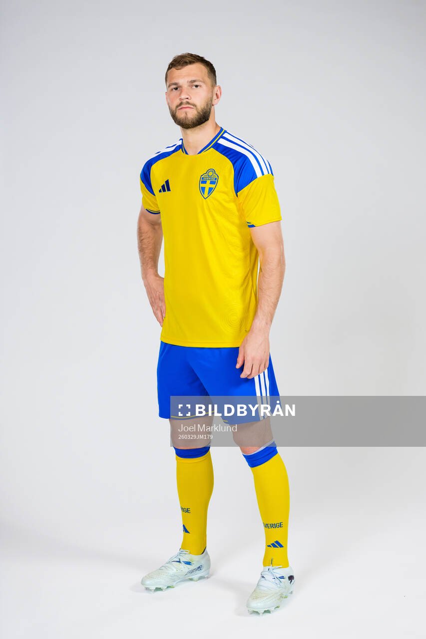 Jesper Karlström of the Swedish national football team