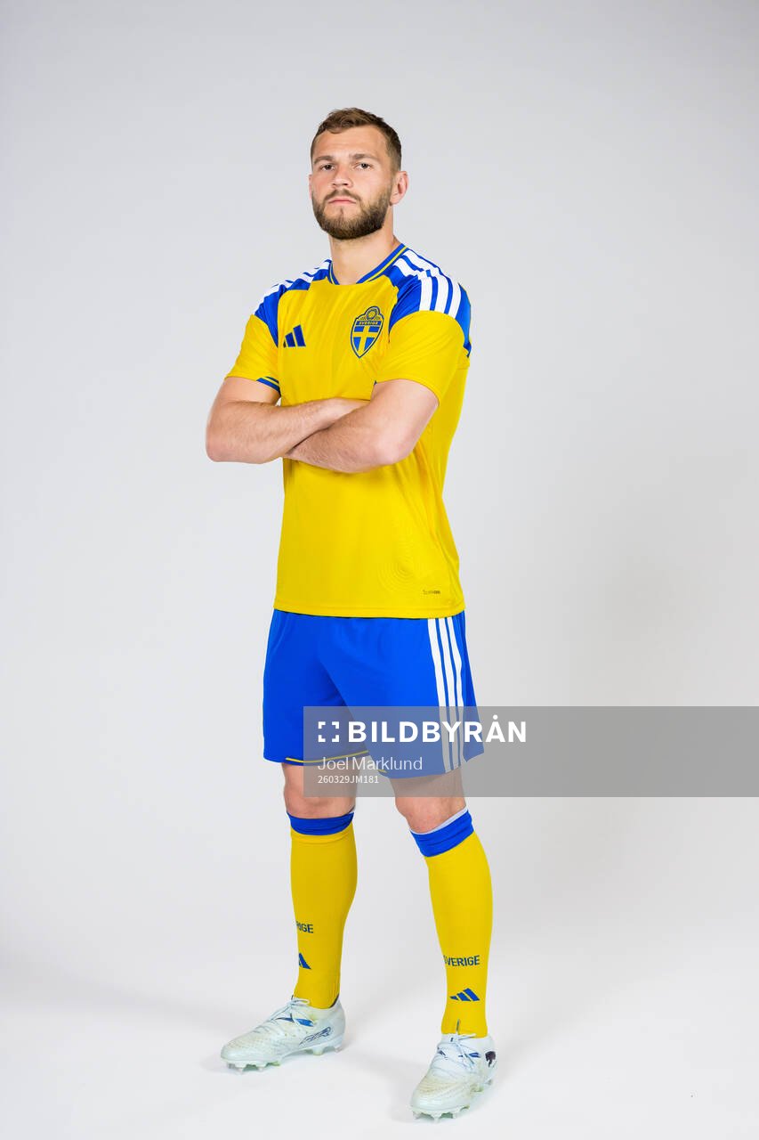 Jesper Karlström of the Swedish national football team