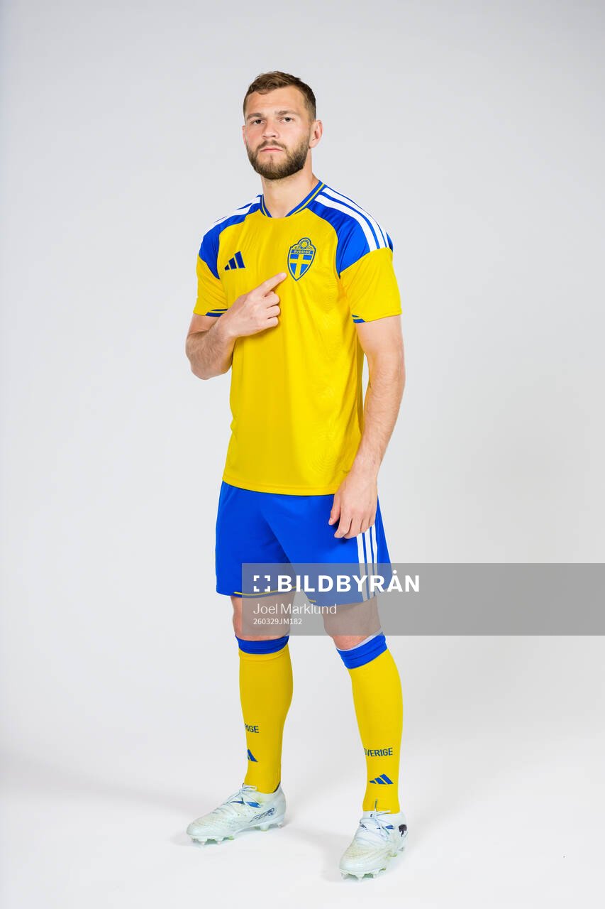 Jesper Karlström of the Swedish national football team