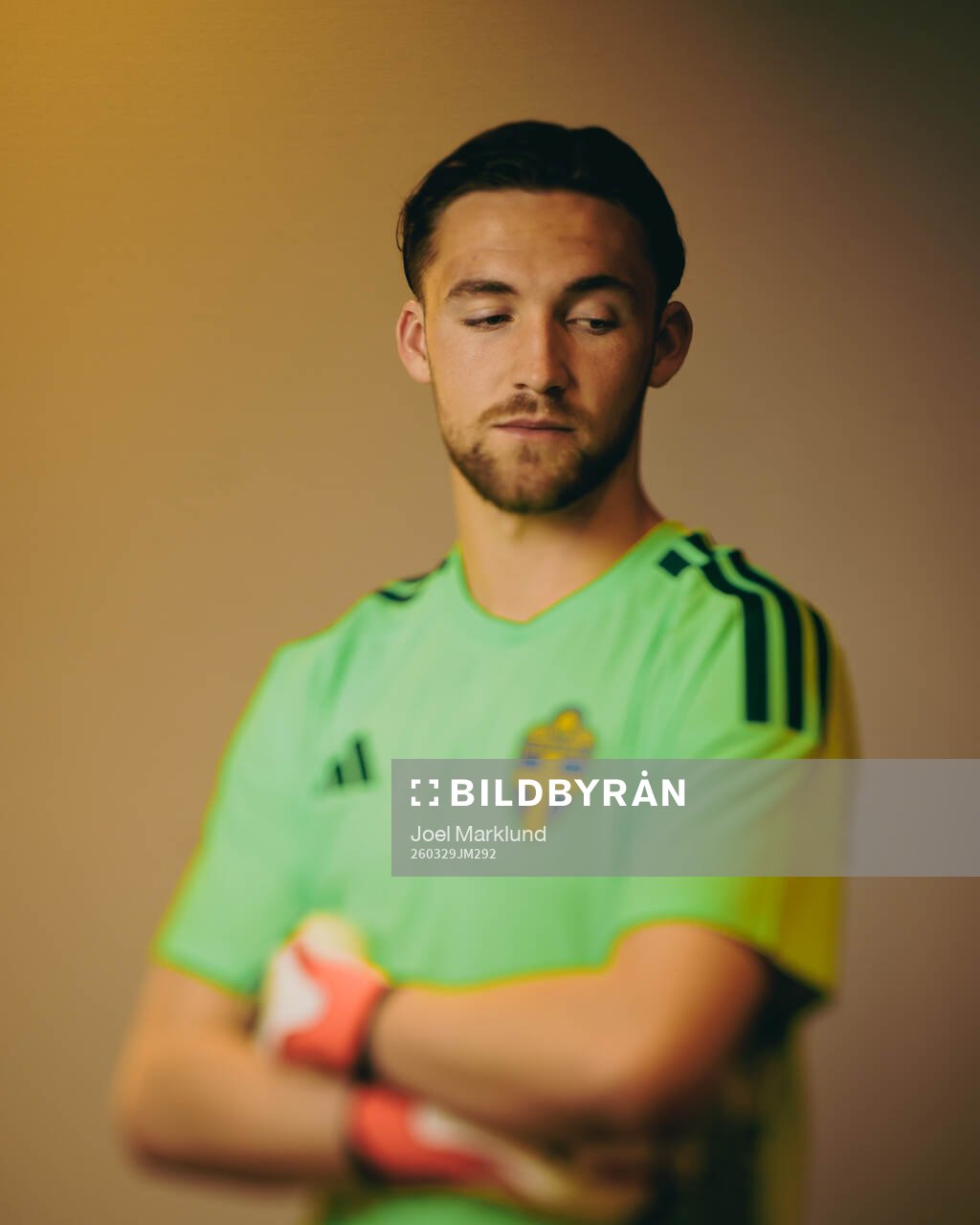 Goalkeeper Noel Törnqvist of the Swedish national football