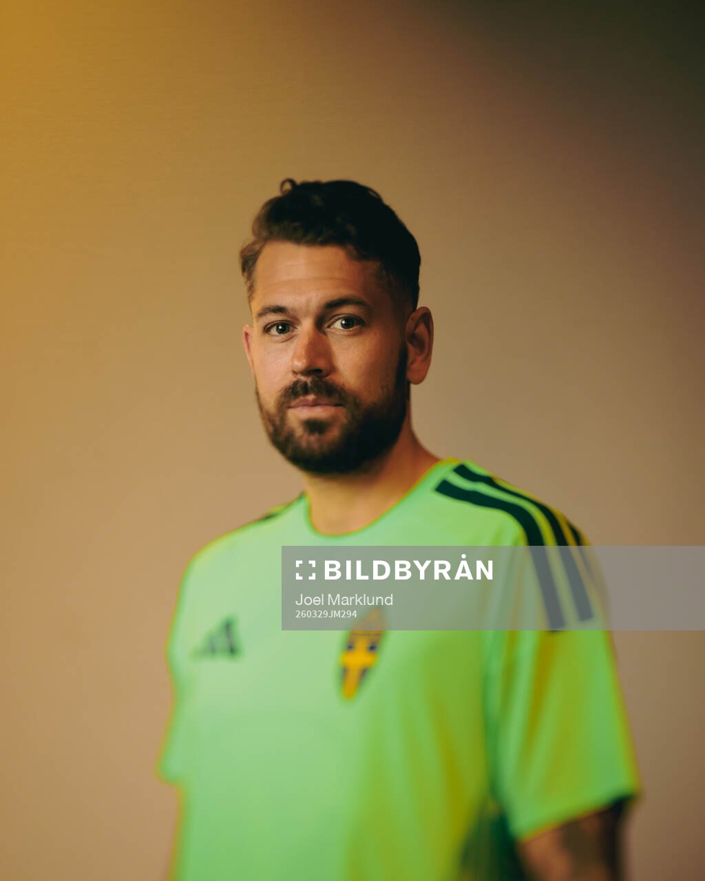 Goalkeeper Kristoffer Nordfeldt of the Swedish national