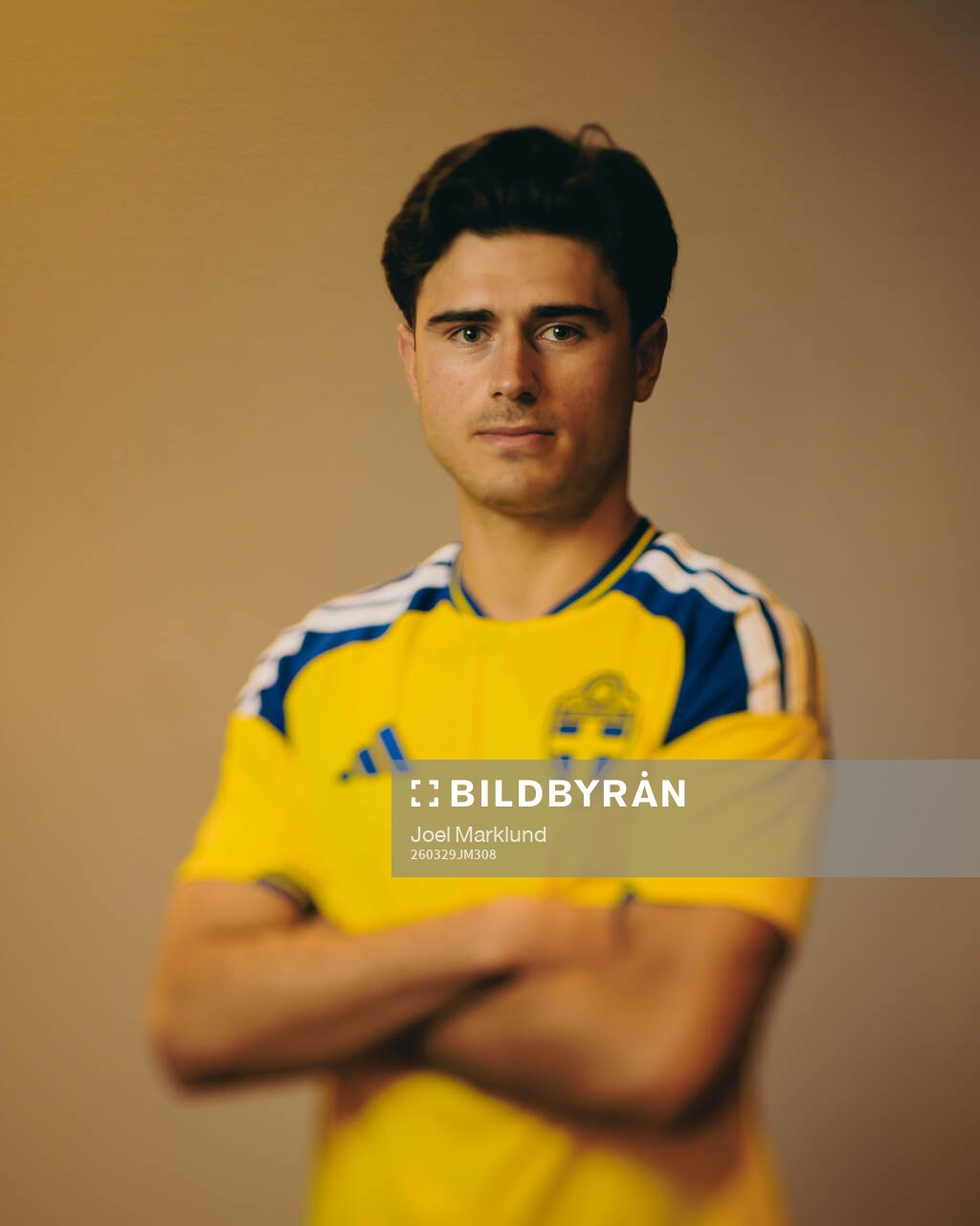 Besfort Zeneli of the Swedish national football team poses