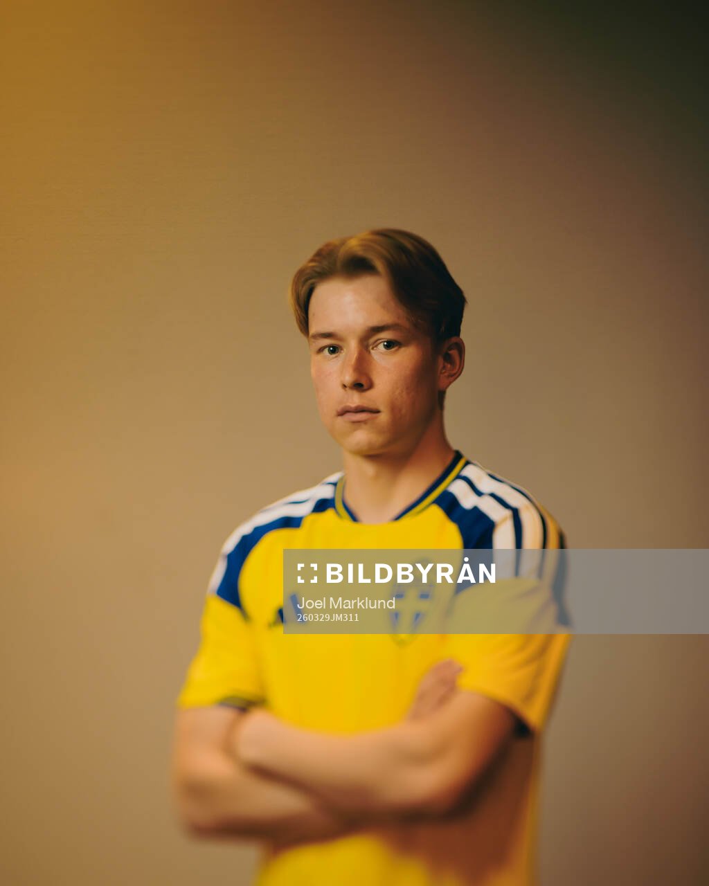 Daniel Svensson of the Swedish national football team poses