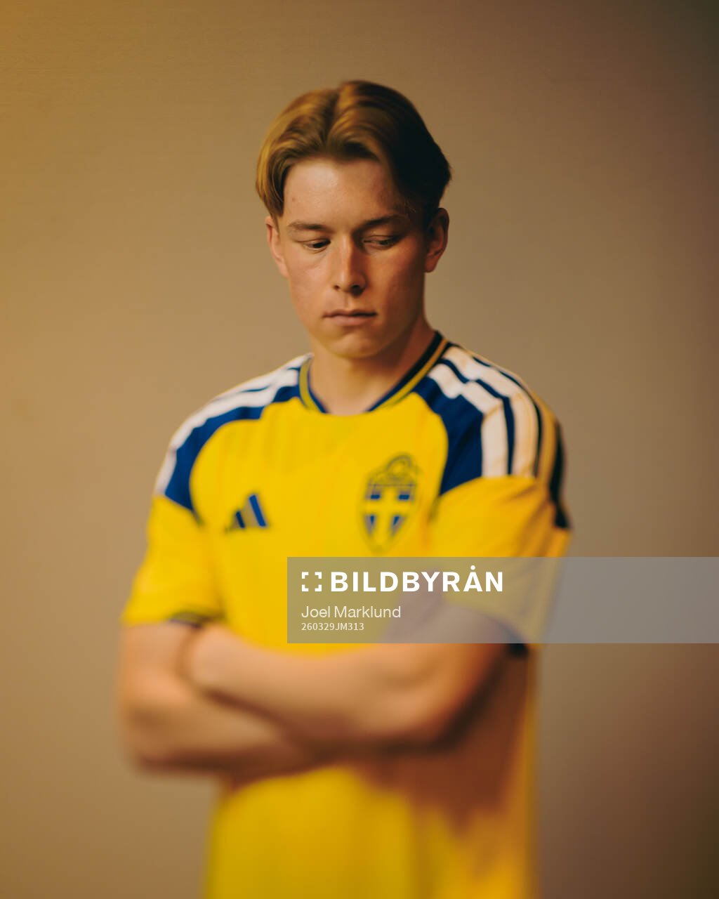 Daniel Svensson of the Swedish national football team poses