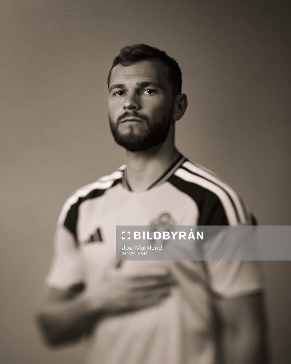 Jesper Karlström of the Swedish national football team