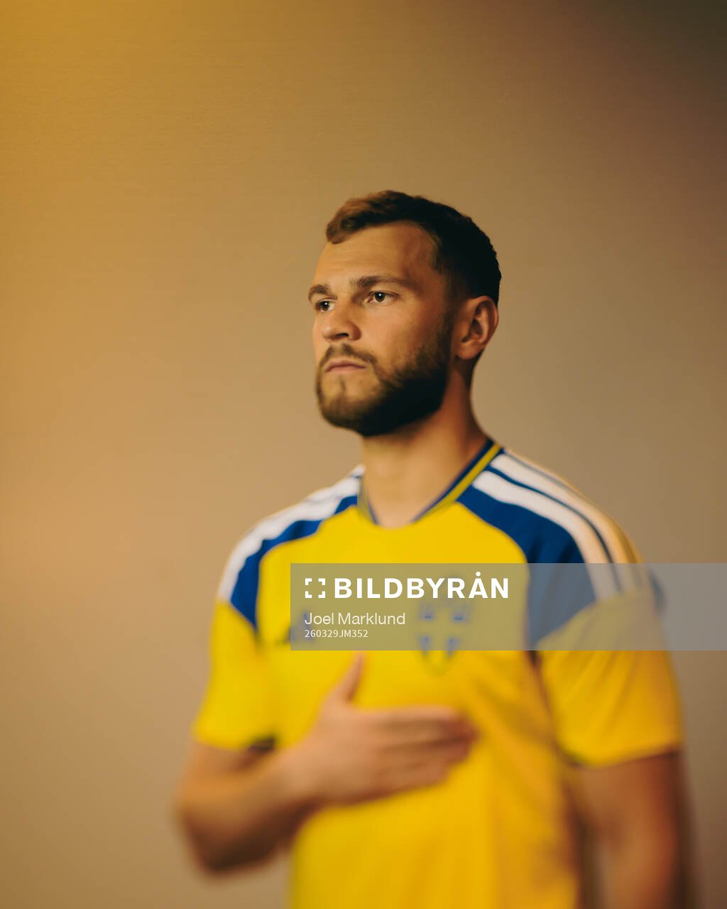 Jesper Karlström of the Swedish national football team
