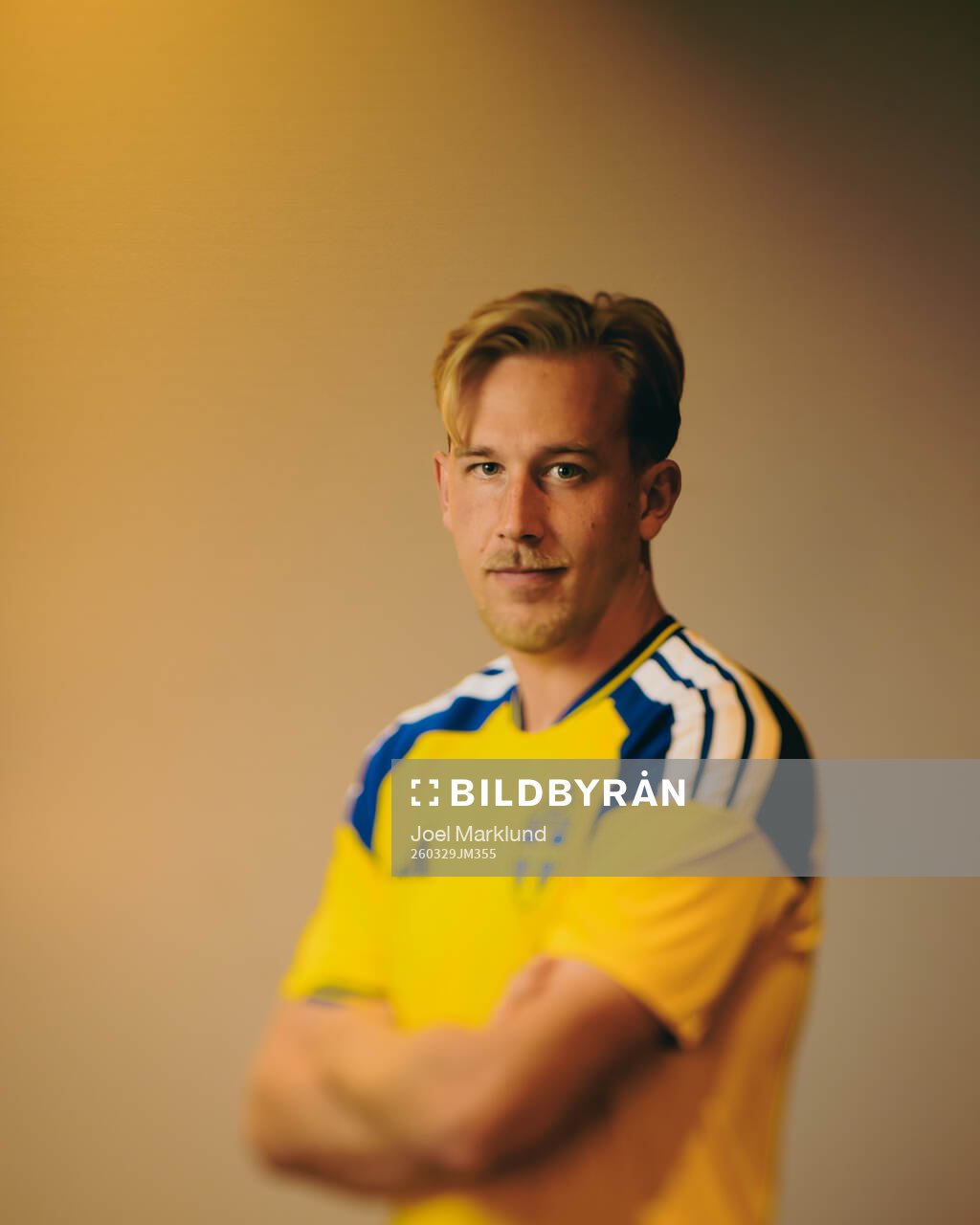 Herman Johansson of the Swedish national football team