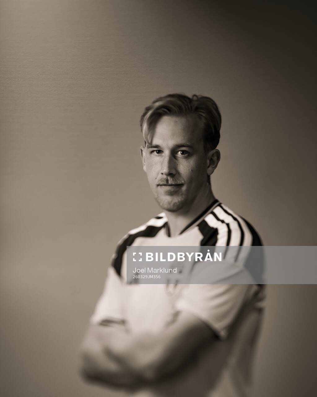 Herman Johansson of the Swedish national football team