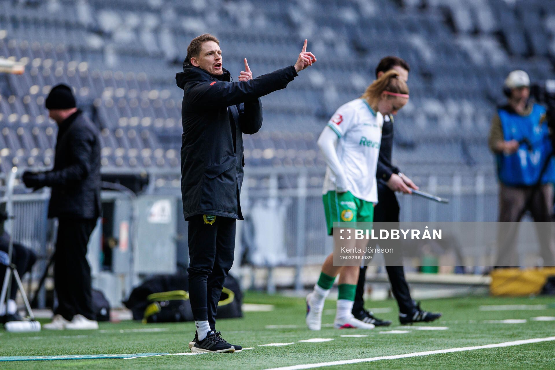 Hammarbys tränare William Strömberg