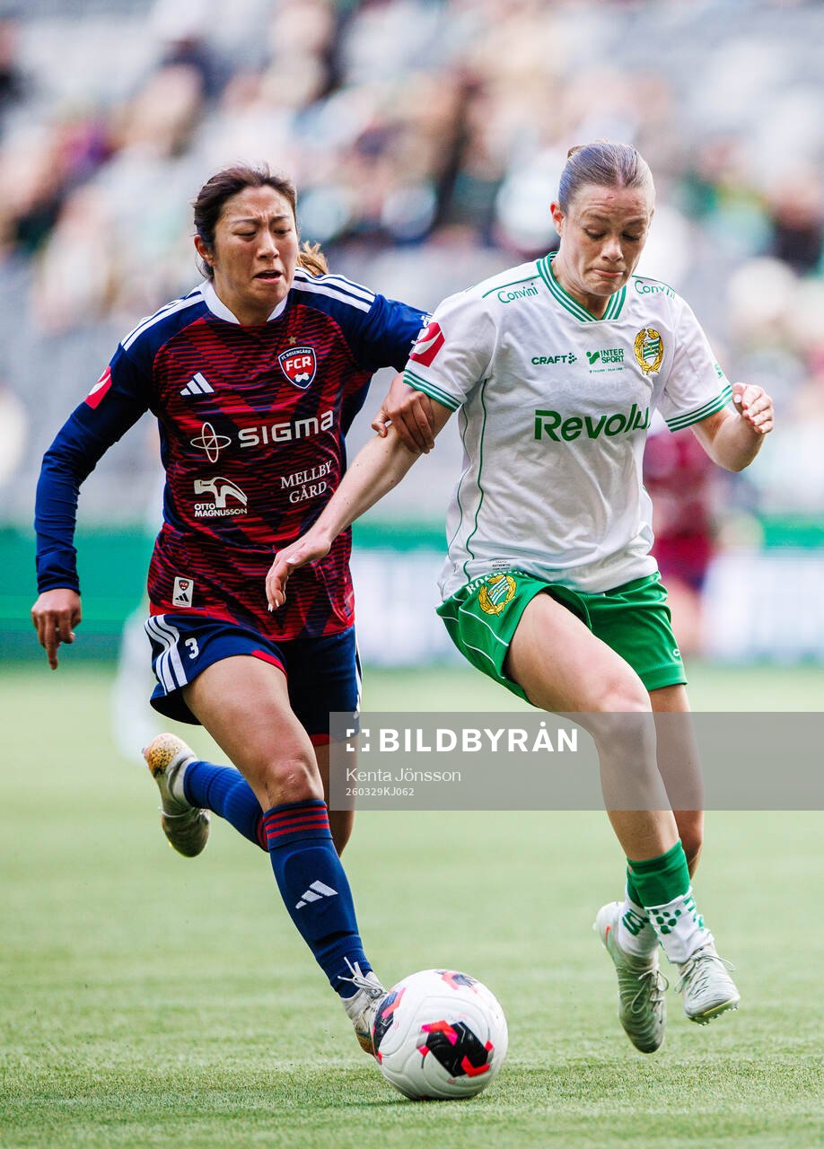 Rosengårds Ran Iwai och Hammarbys Vilde Hasund