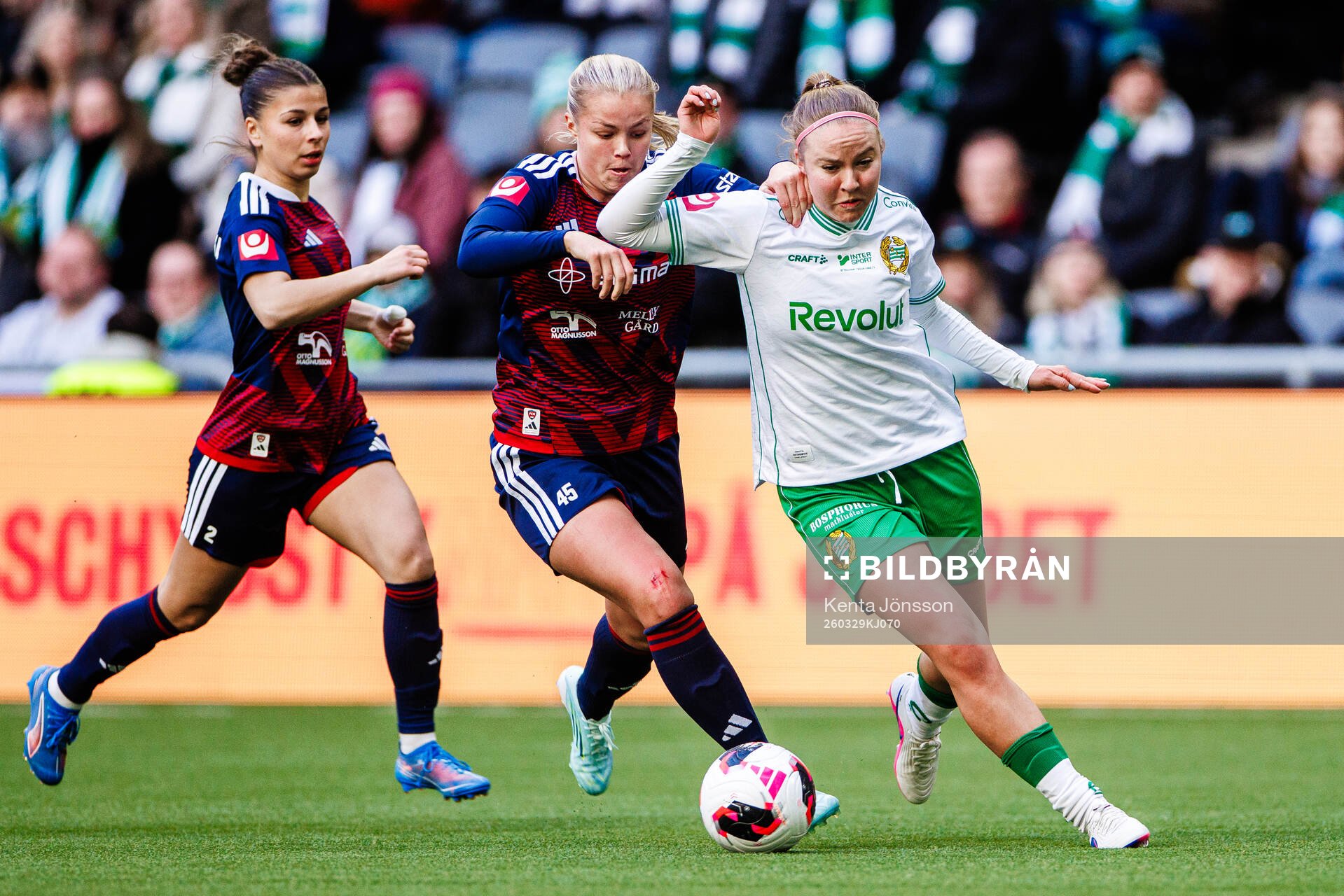 Rosengårds Tilde Björklund och Hammarbys Mathilde Janzen