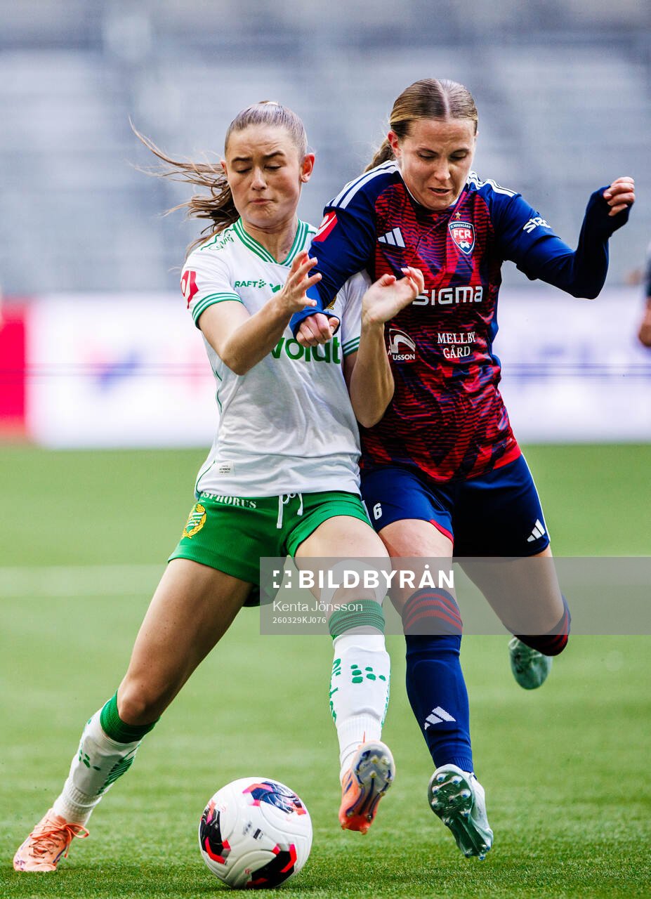 Hammarbys Svea Rehnberg och Rosengårds Ria Noora Minerva
