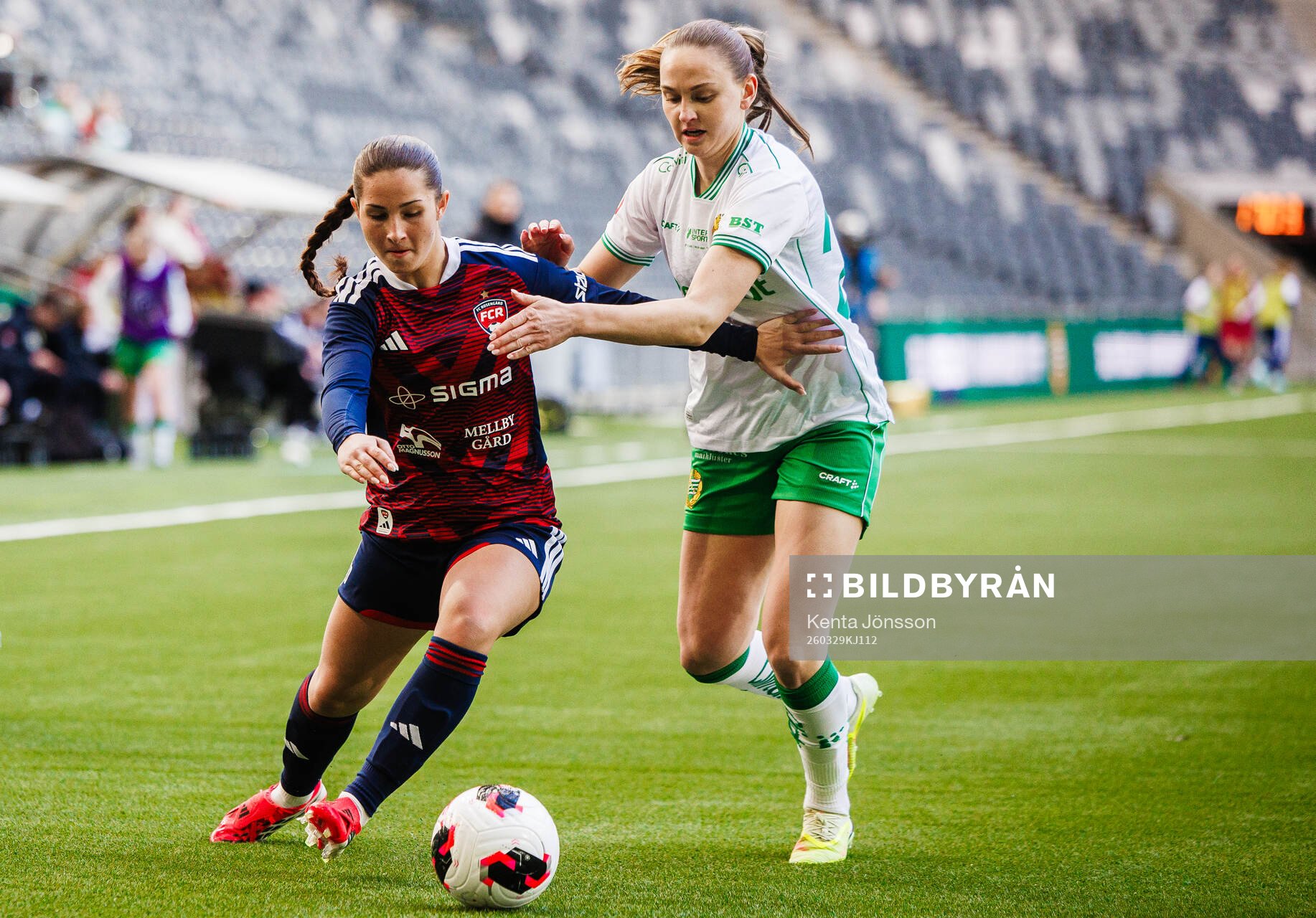 Rosengårds Filippa Sjöström och Hammarbys Vilde Hasund