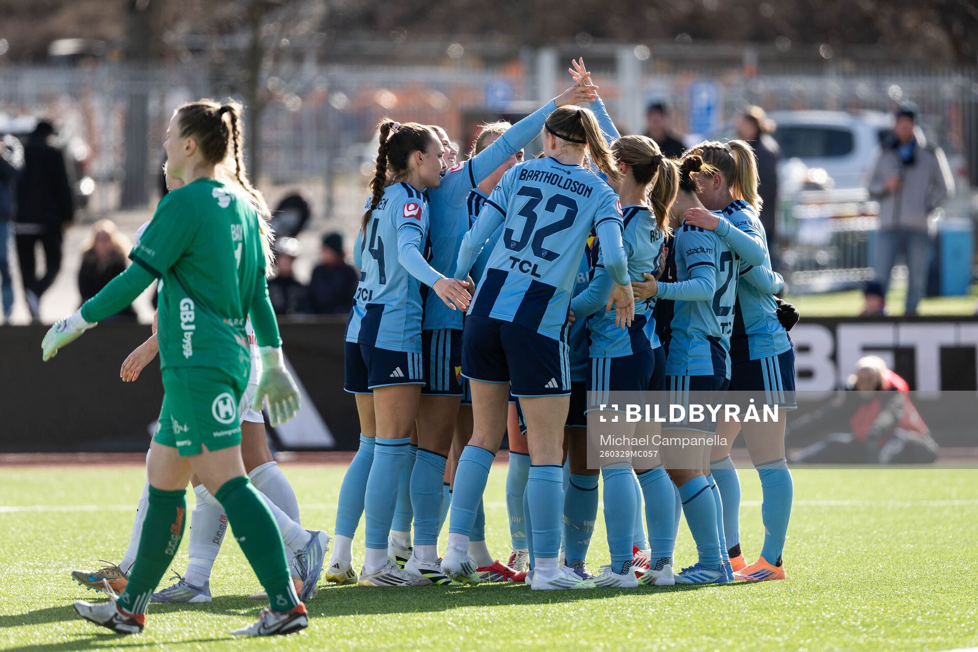 Djurgårdens spelare jublar