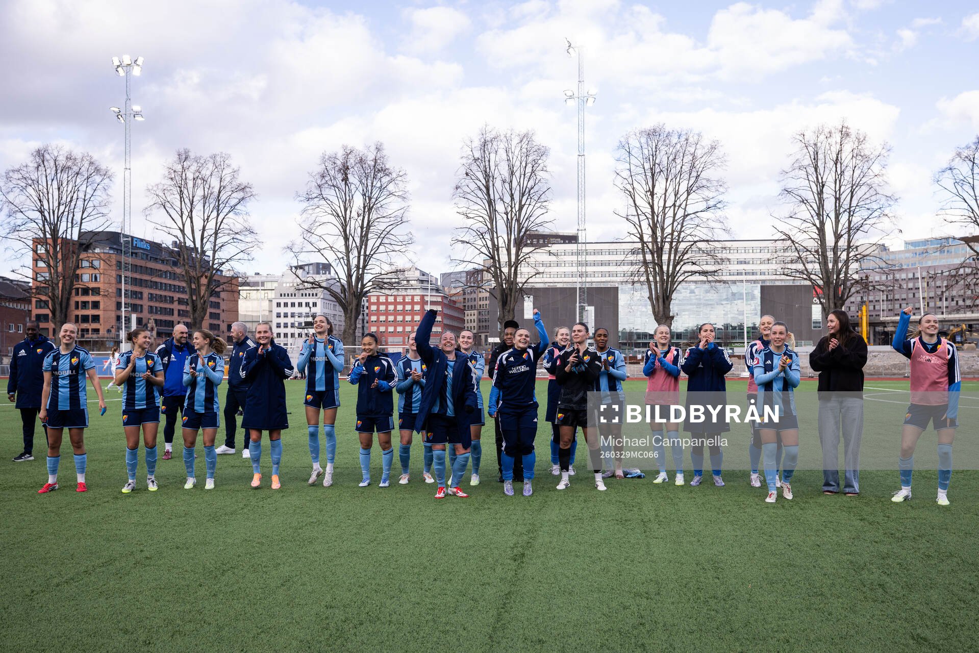 Djurgårdens spelare jublar