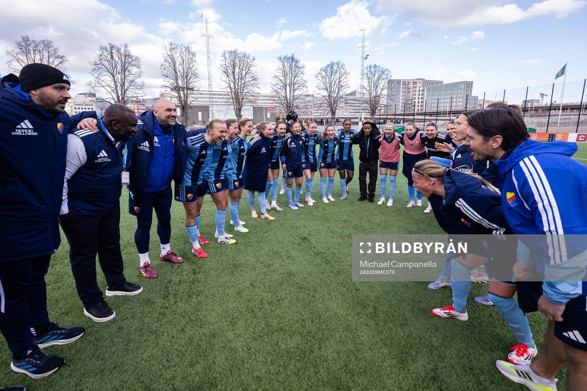 Djurgårdens spelare jublar