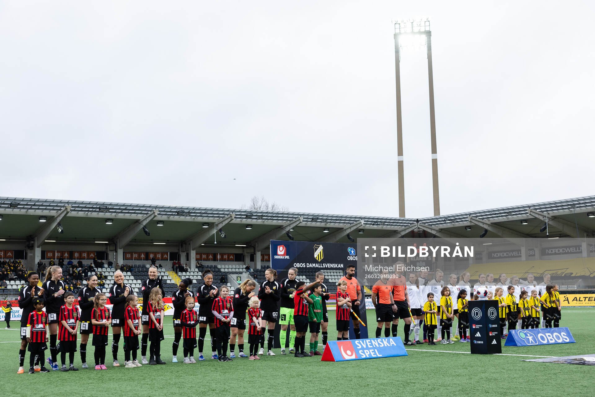 Spelarna på line up