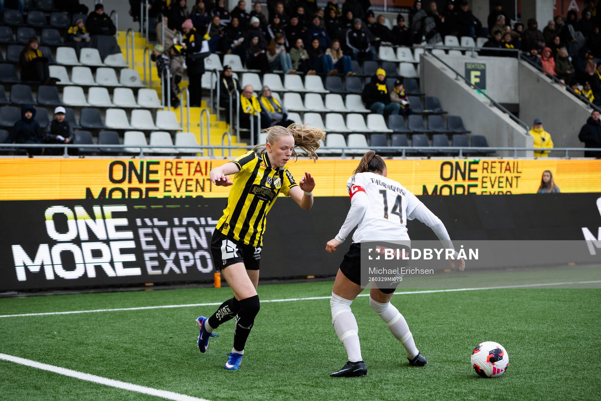Häckens Thelma Pálmadottir och Brommapojkarnas Frida
