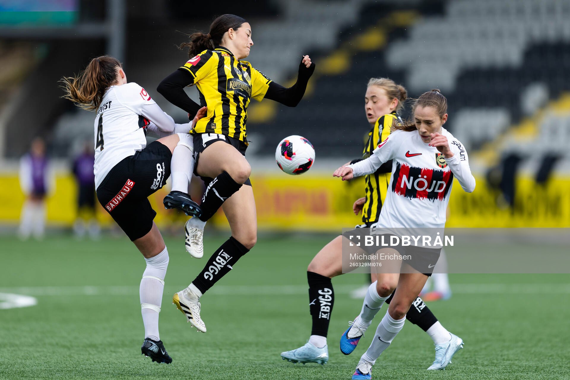 Brommapojkarnas Frida Thörnqvist och Häckens Delaney