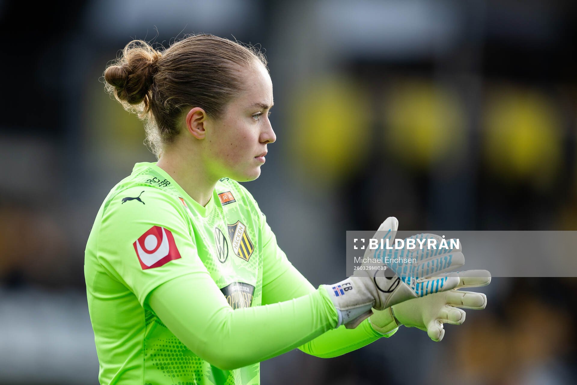 Häckens målvakt Fanney Birkisdottir