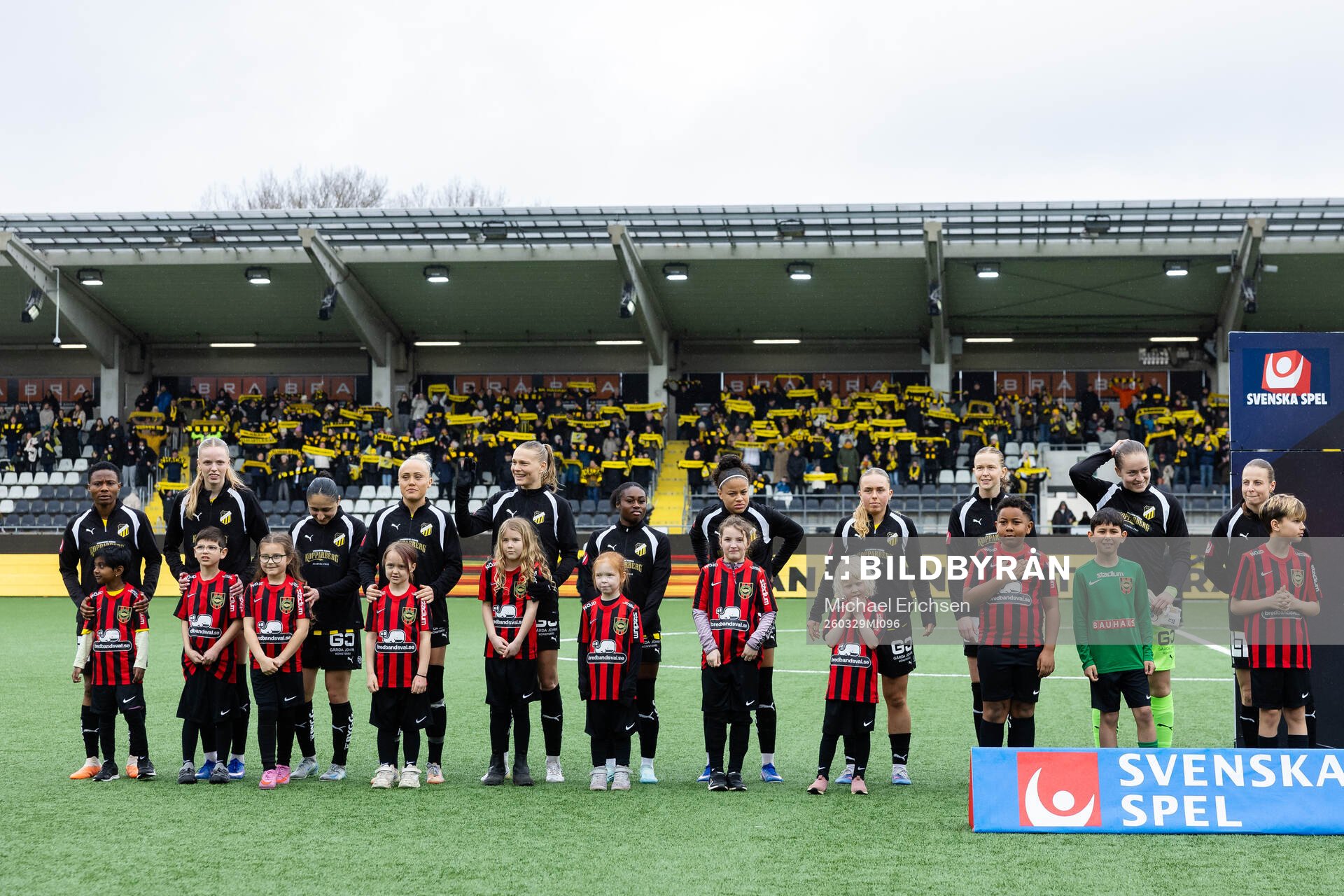 Häckens spelare på line up