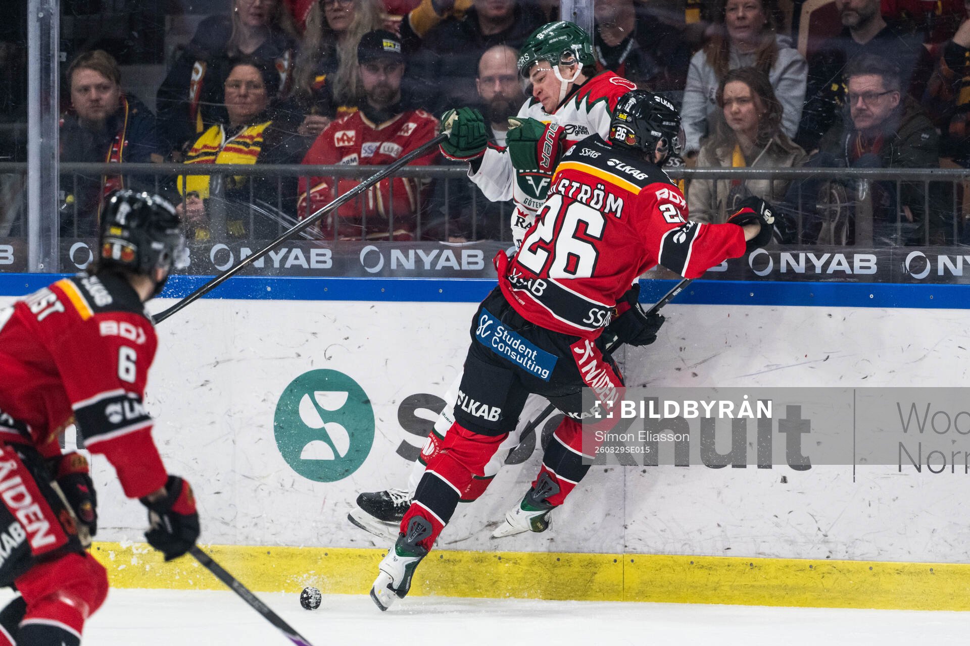 Frölundas Filip Cederqvist och Luleås Oliwer Sjöström