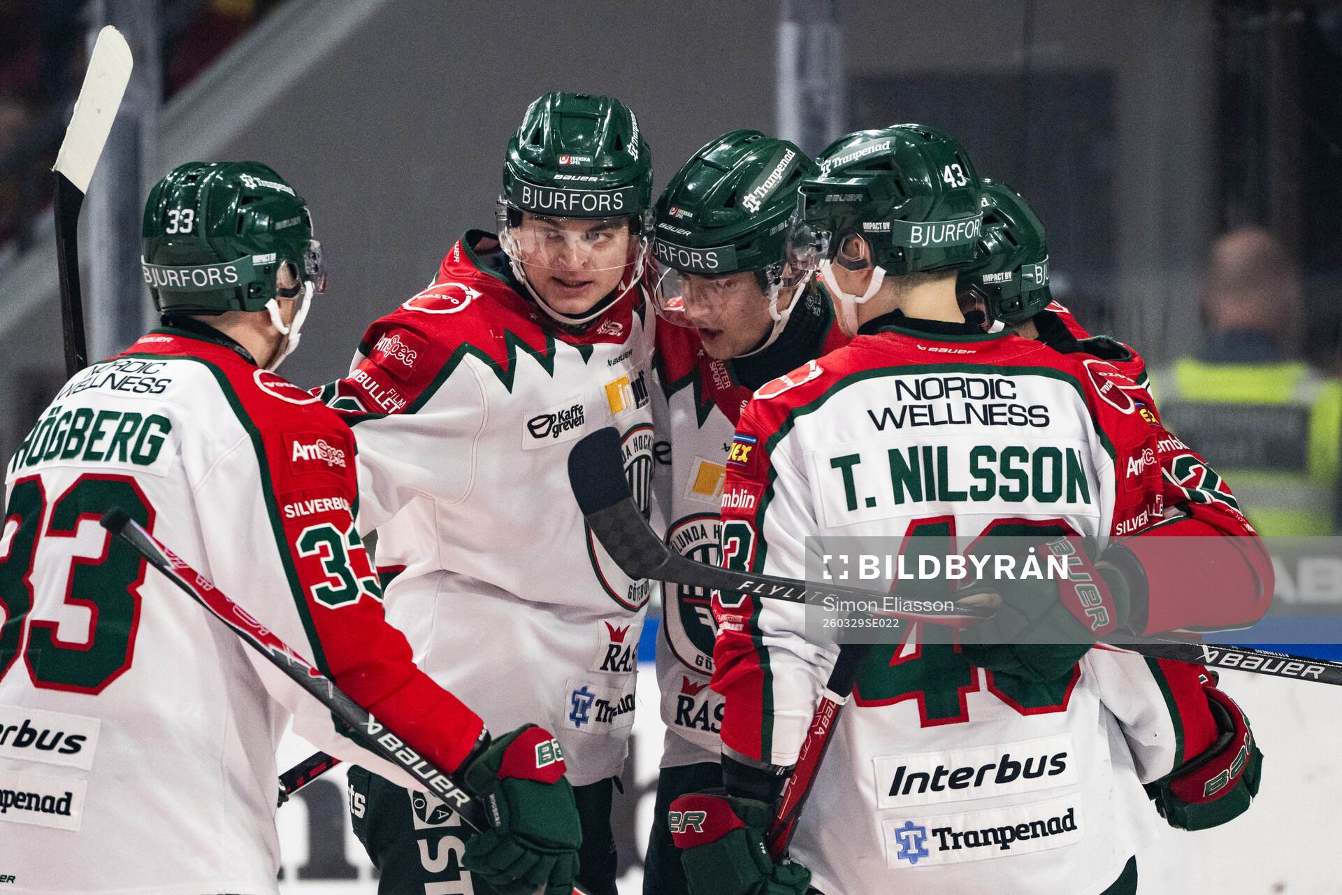 Frölundas Filip Cederqvist och Jacob Peterson jublar