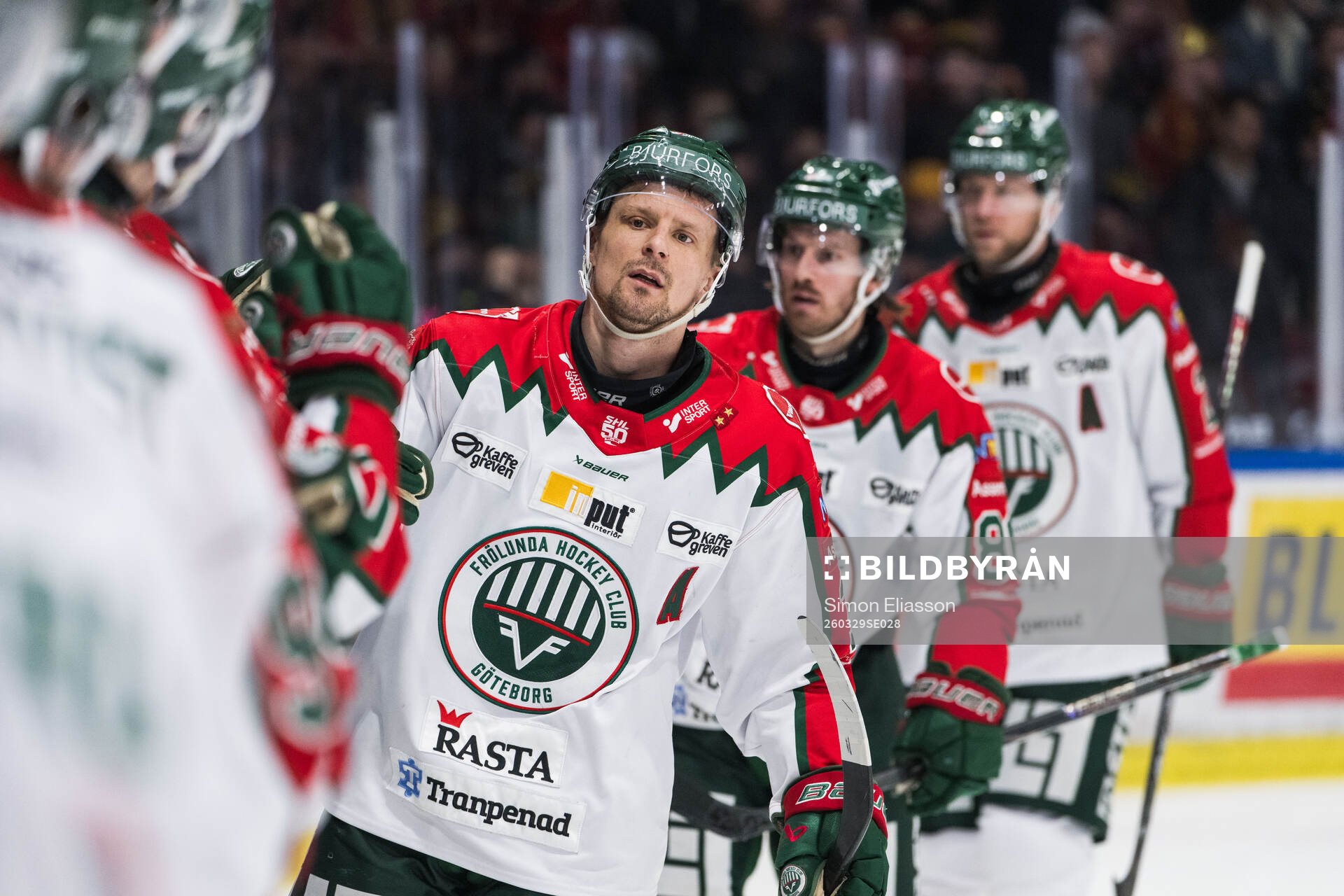 Frölundas Nicklas Lasu jublar