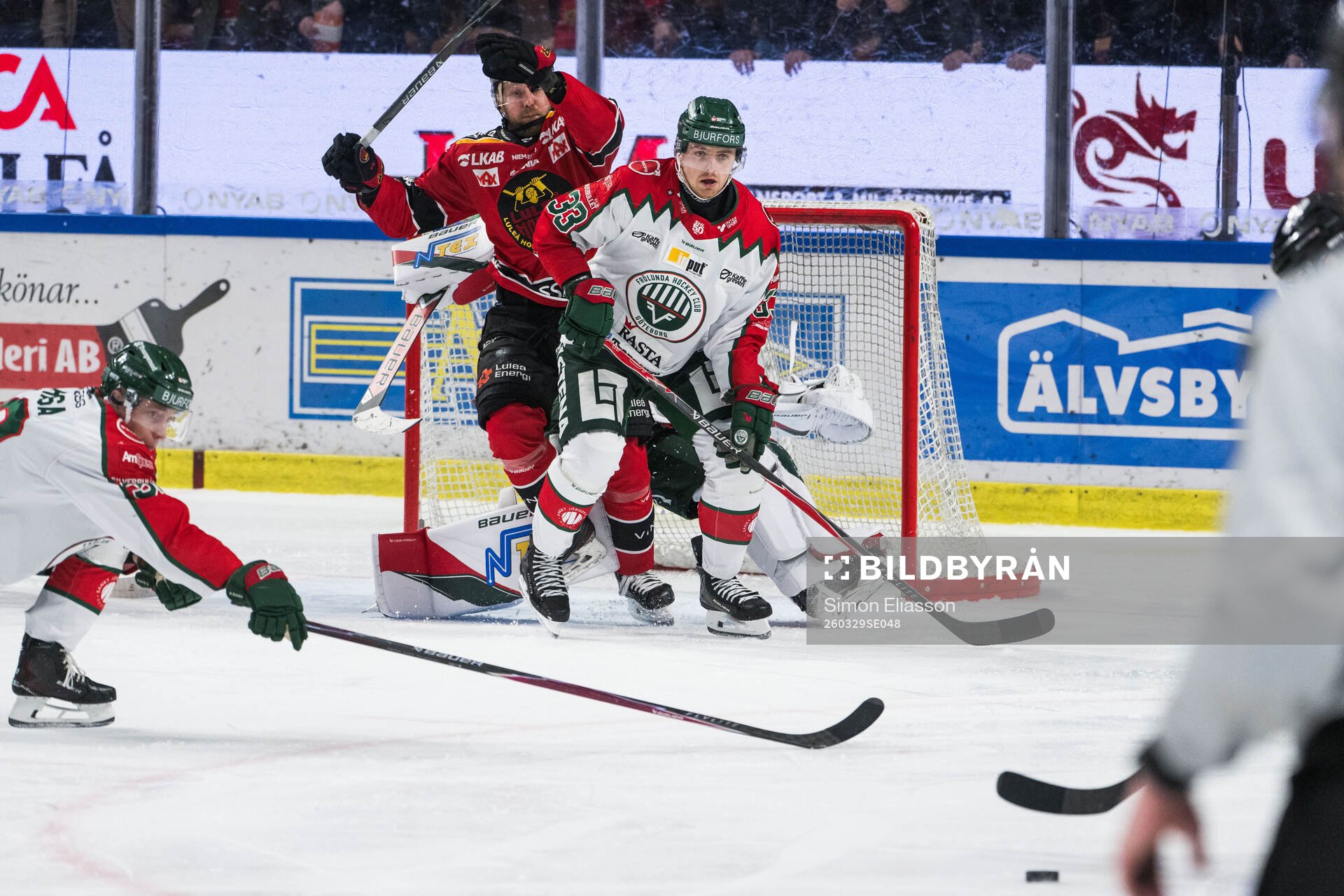 Luleås Linus Omark och Frölundas Linus Högberg