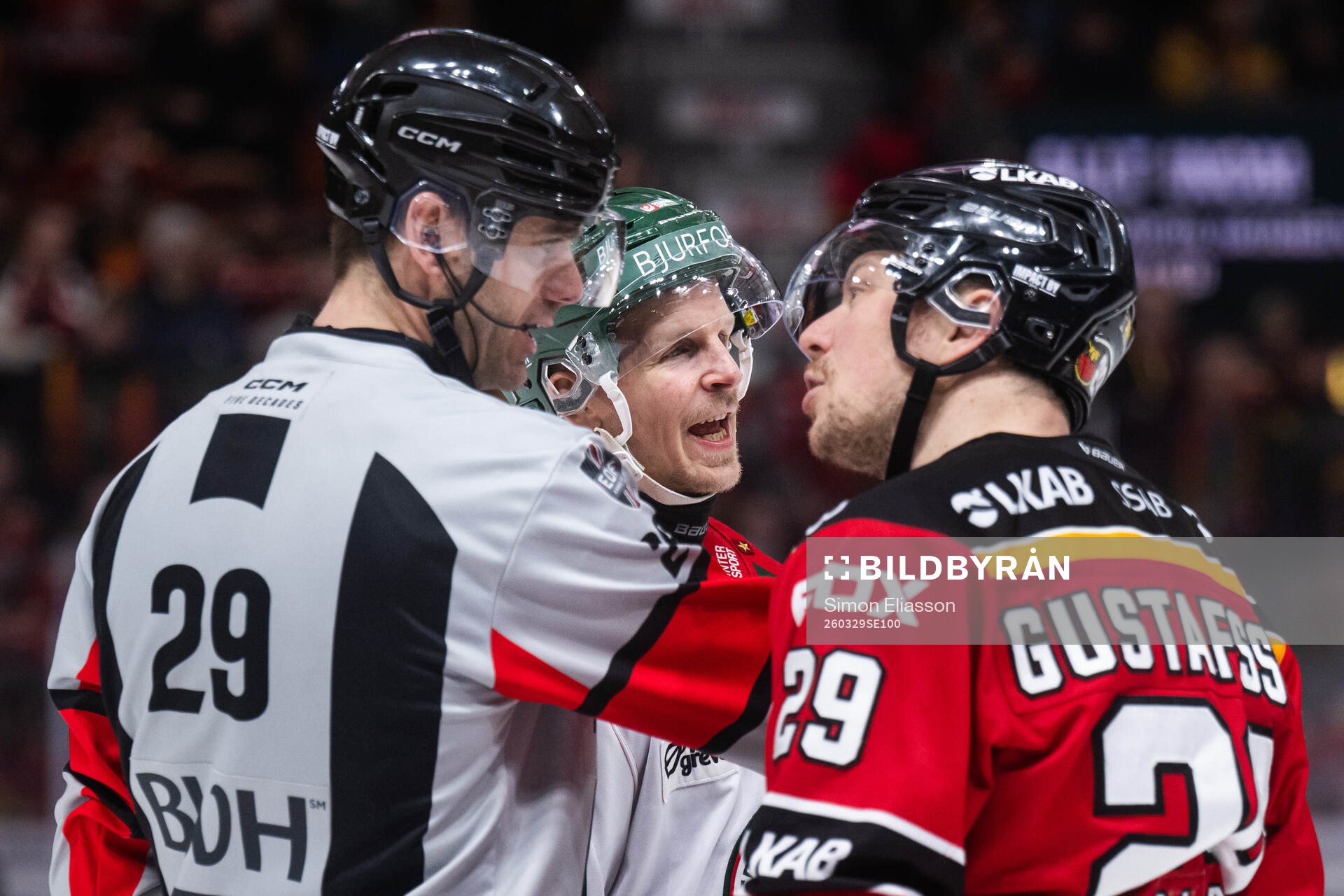 Frölundas Max Friberg och Luleås Erik Gustafsson