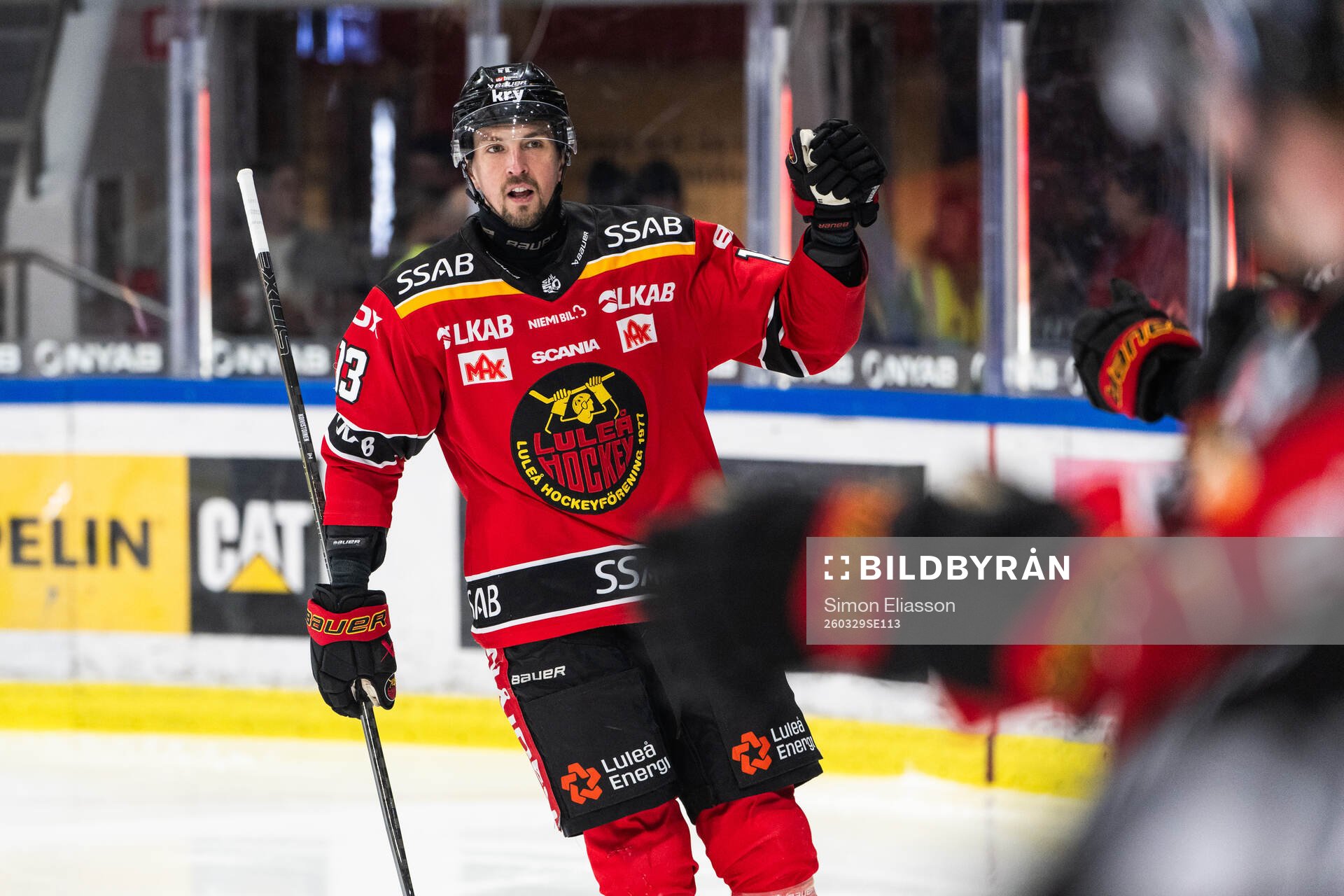 Luleås Eetu Koivistoinen jublar