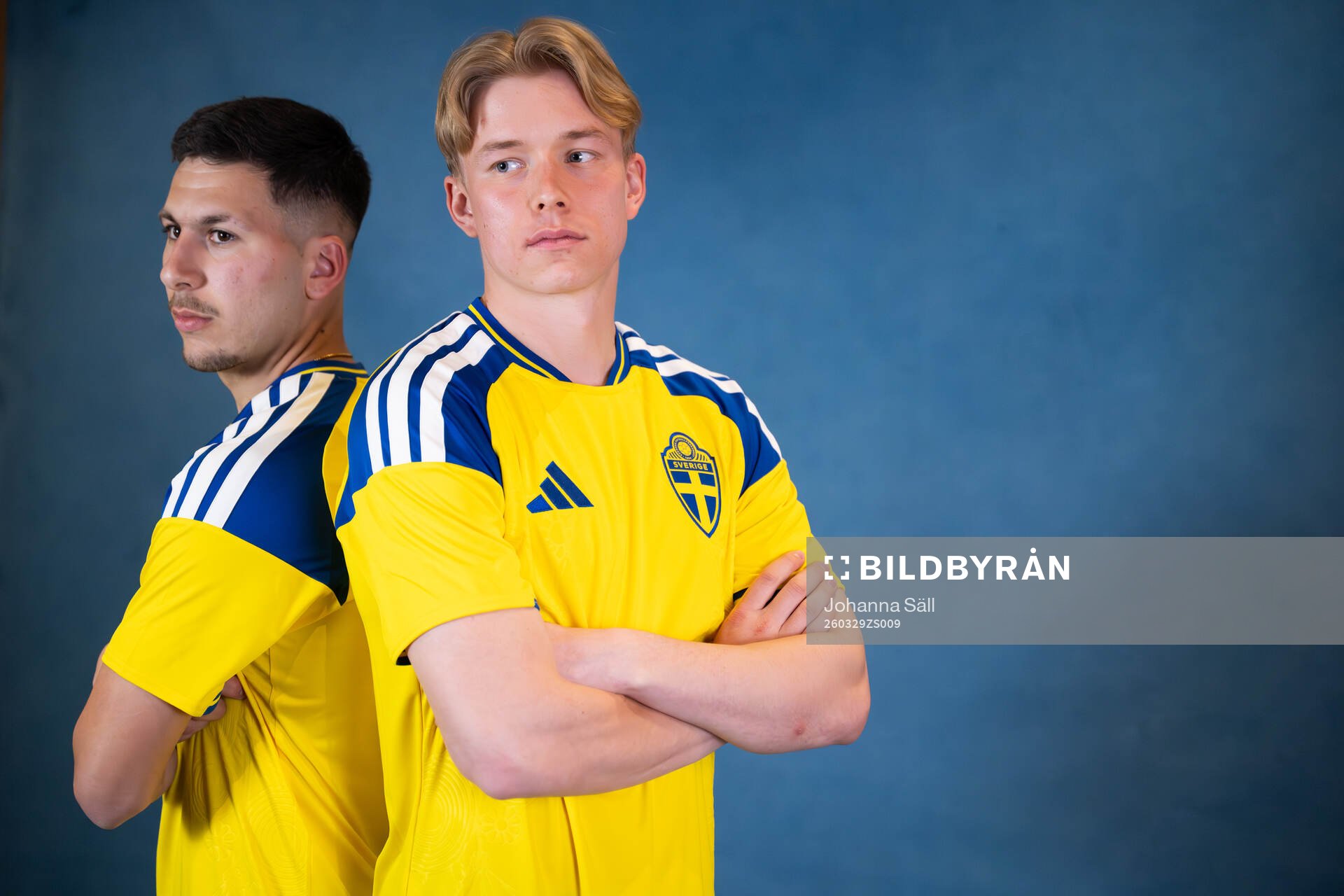 Roony Bardghji and Daniel Svensson of the Swedish national