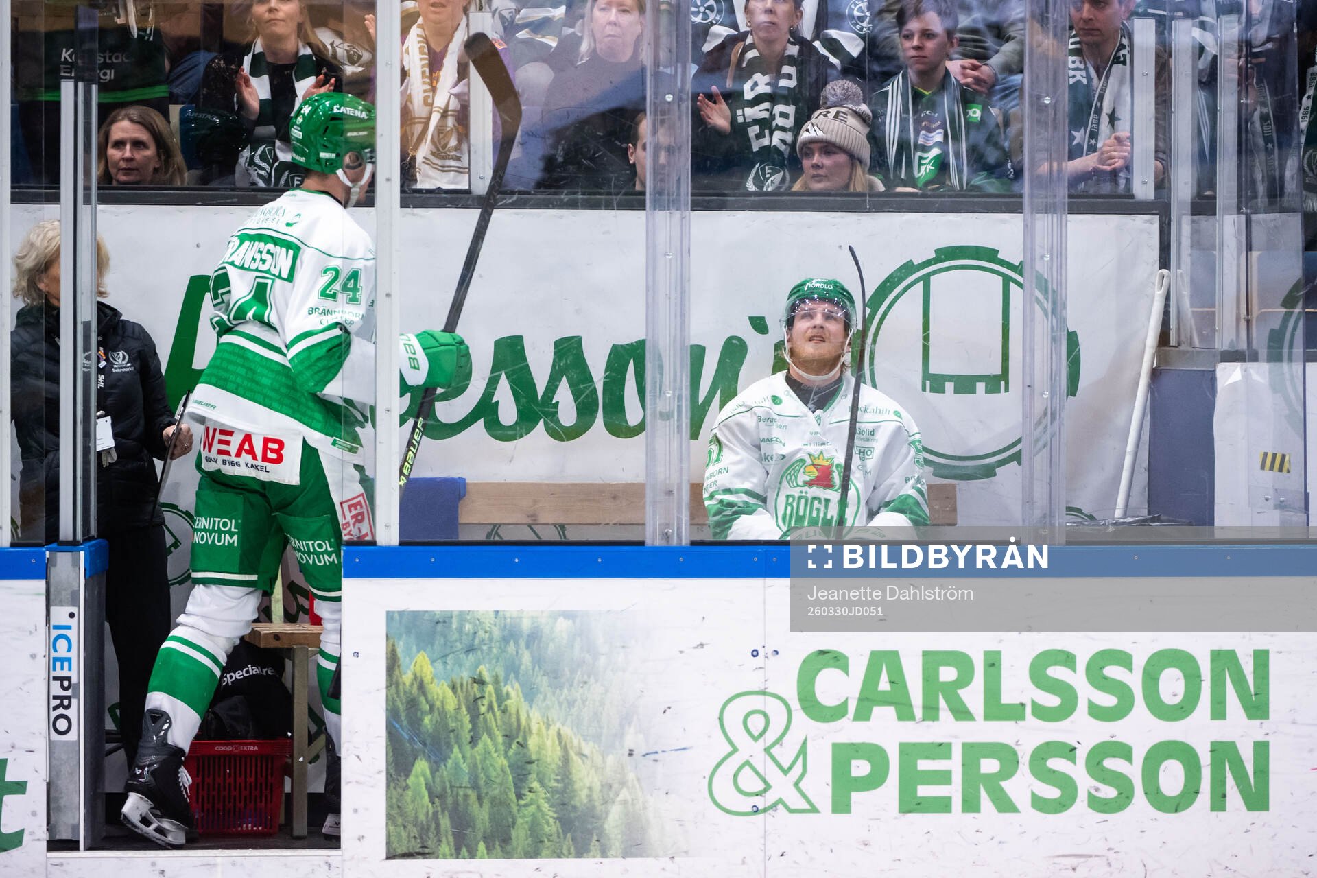 Rögles Mattias Göransson och Calle Själin i