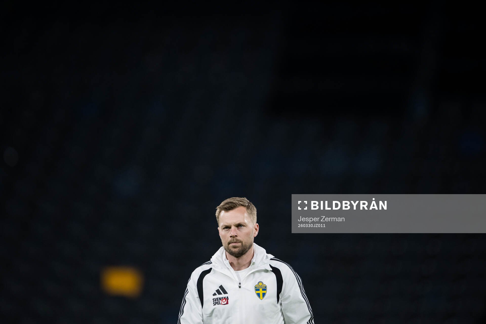 Assistant coach Sebastian Larsson of the Swedish national