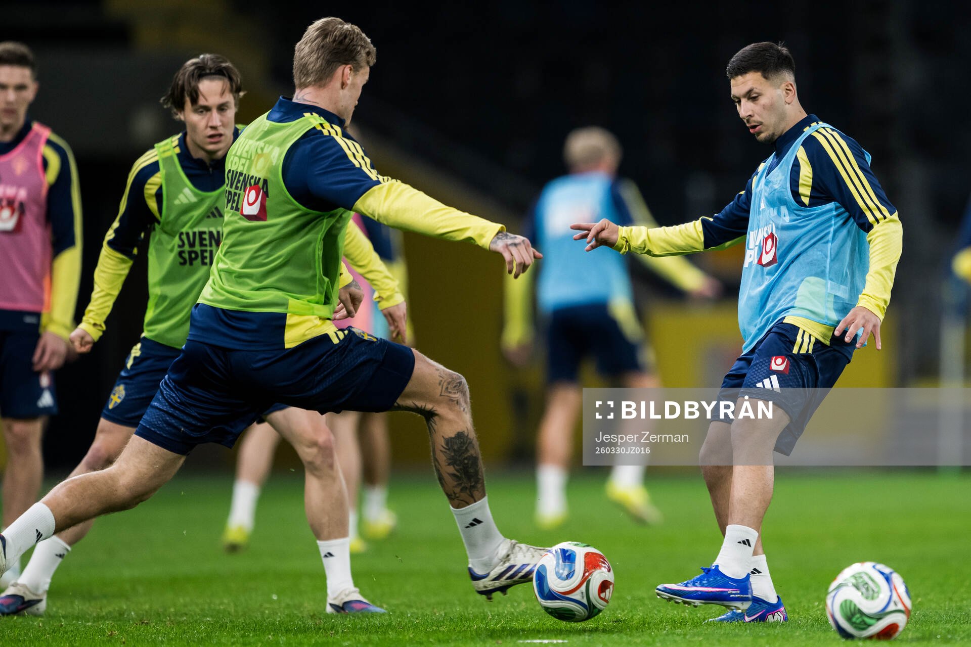Roony Bardghji of the Swedish national football team at a