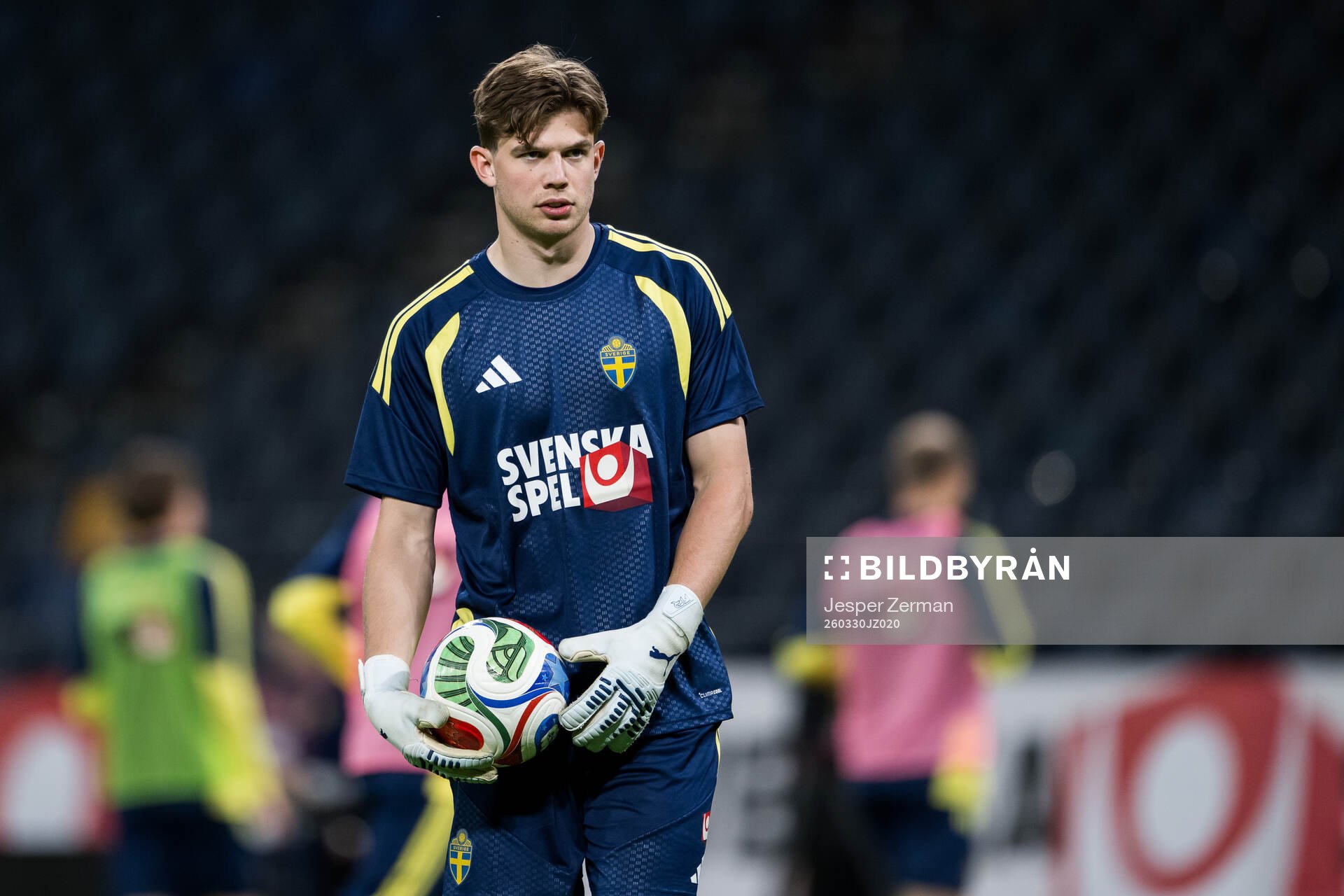goalkeeper Melker Ellborg of the Swedish national football