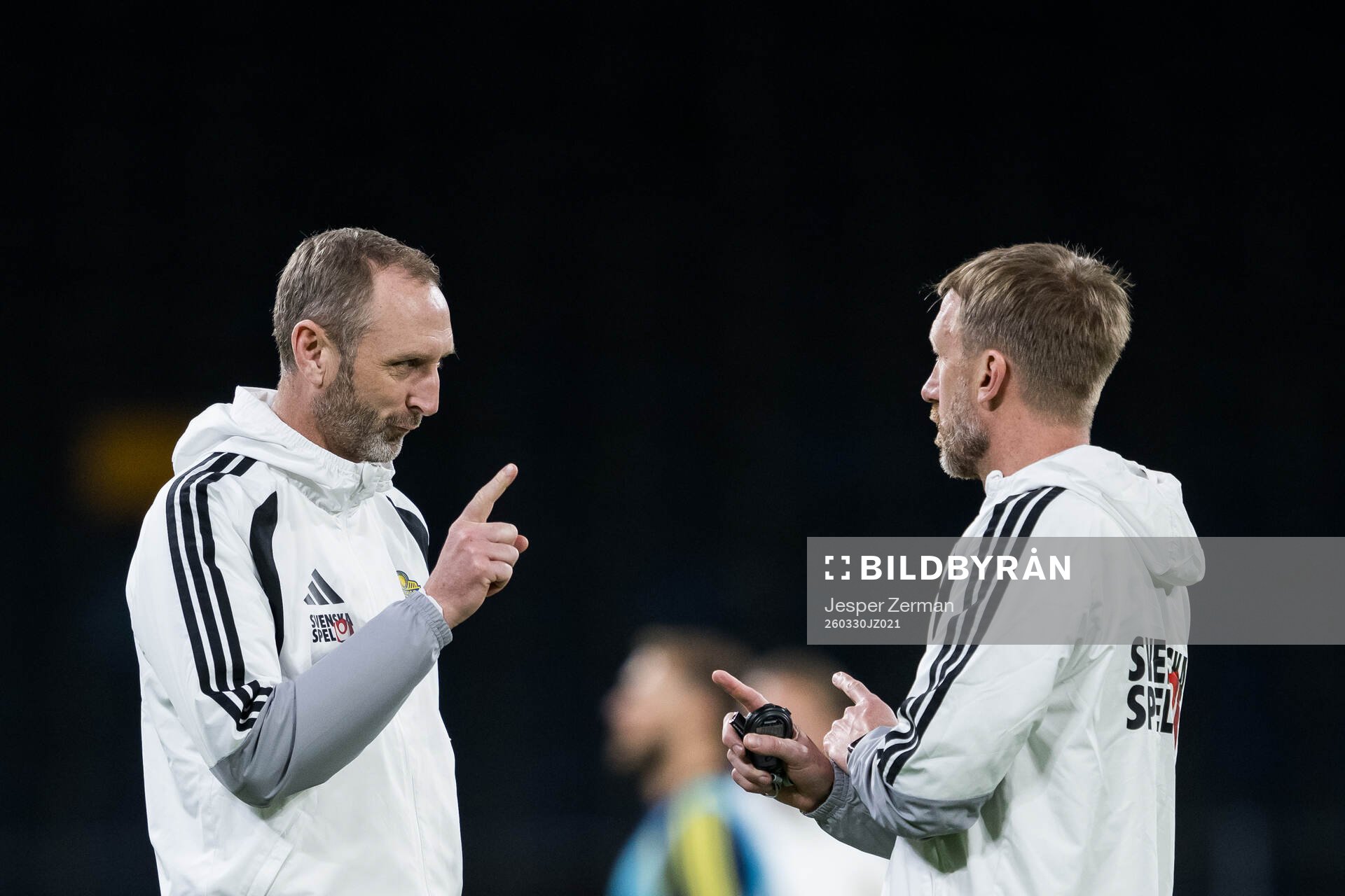 Assistant coach Andreas Georgson and Head coach Graham