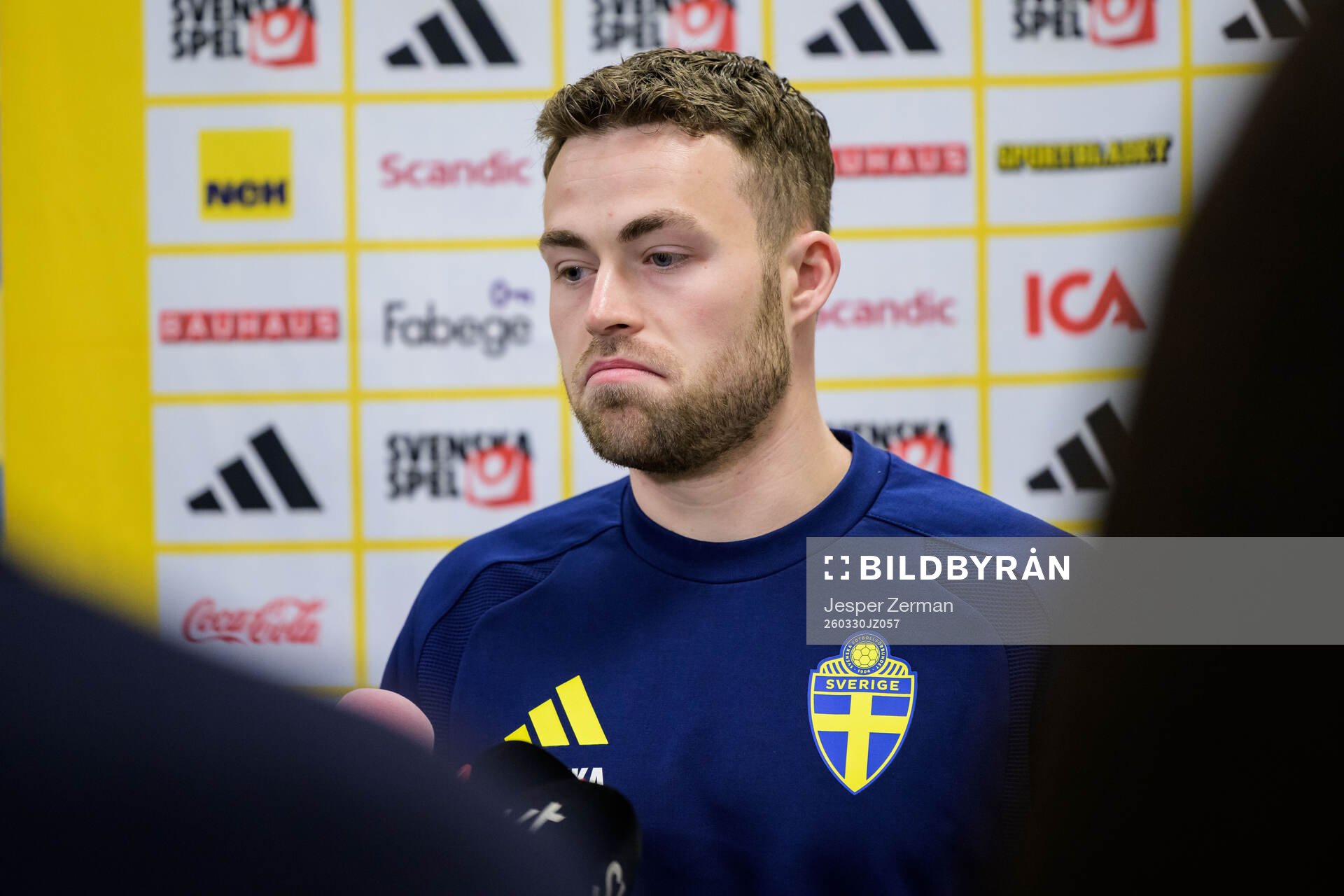 Gabriel Gudmundsson of the Swedish national football team