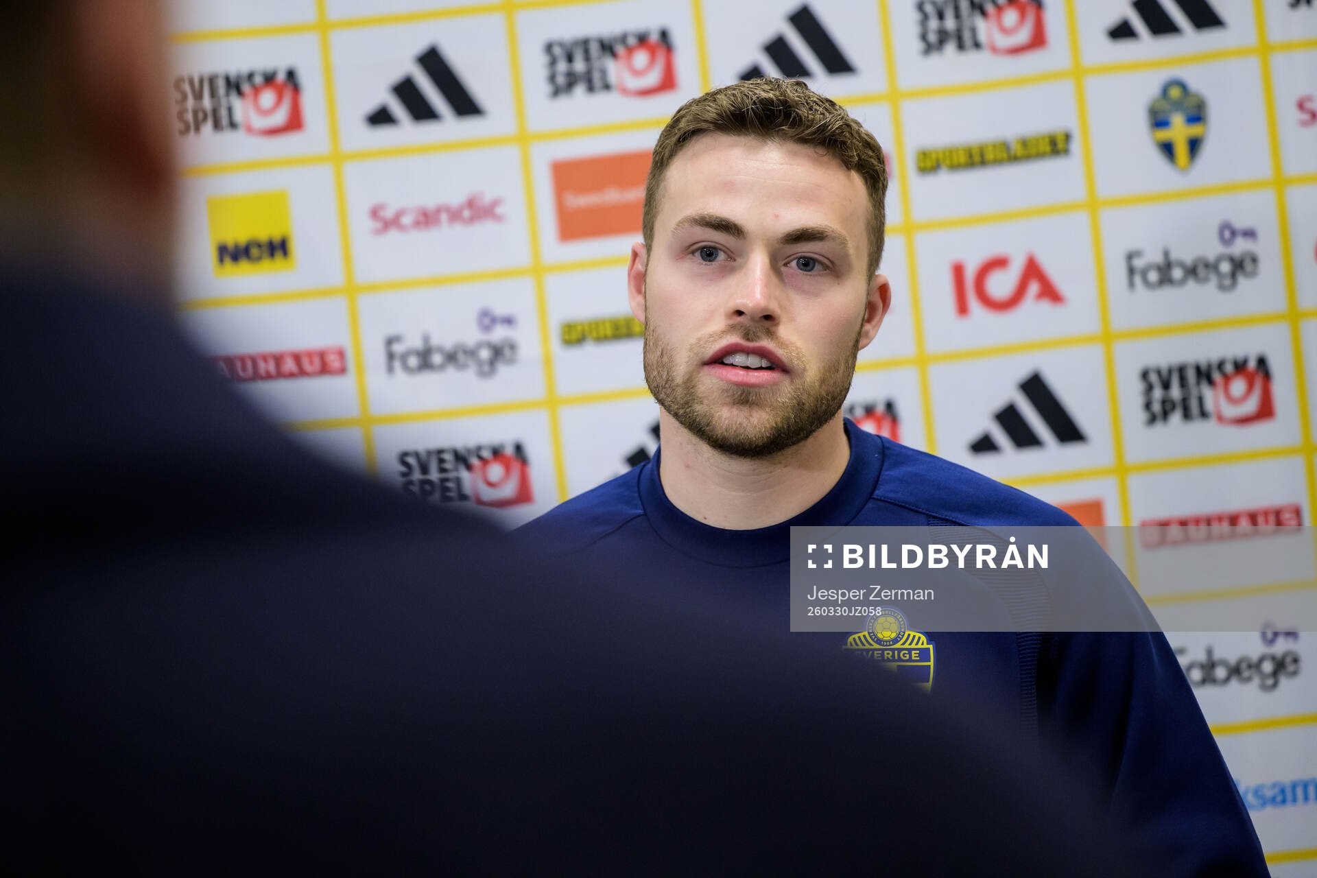 Gabriel Gudmundsson of the Swedish national football team