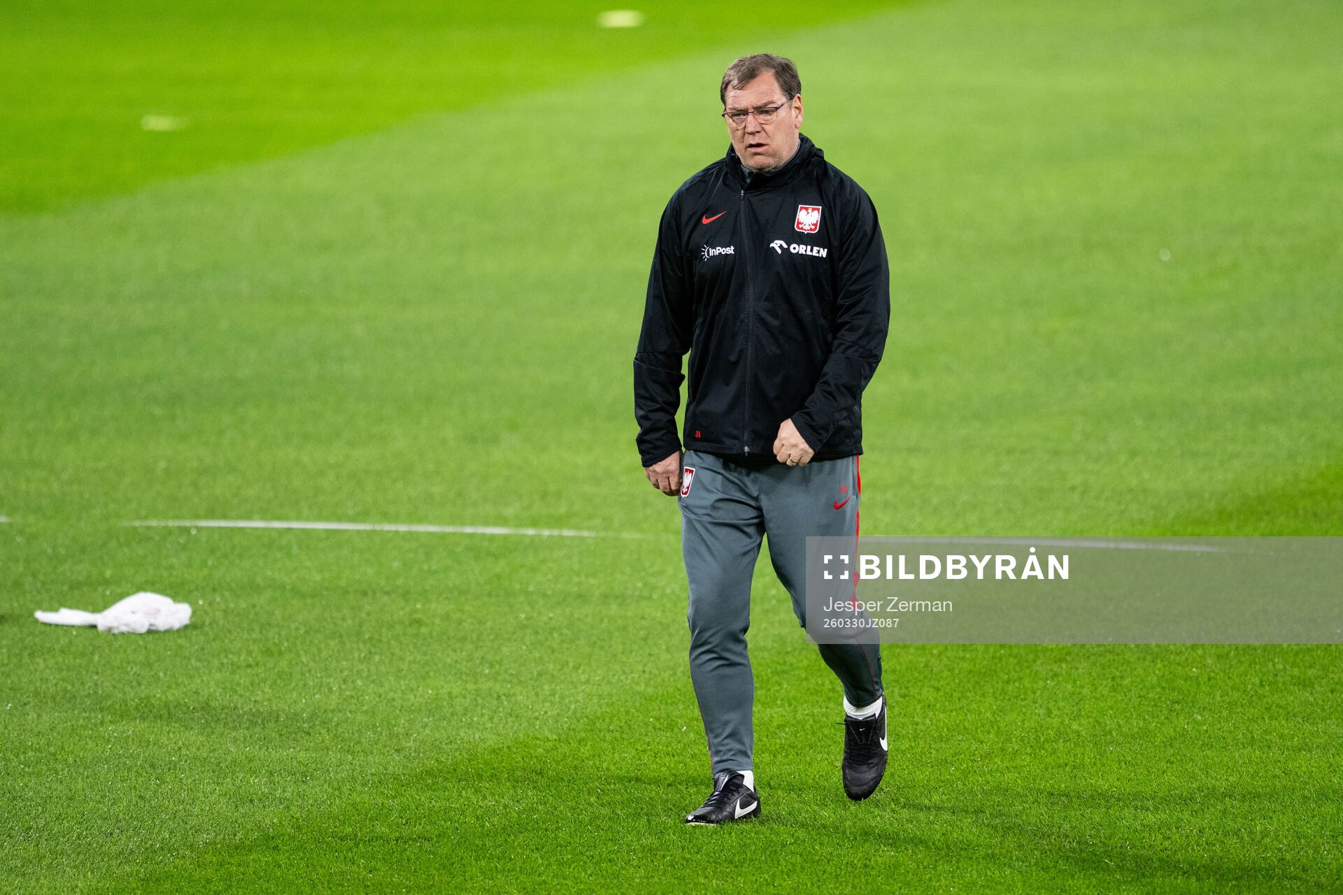 Head coach Jan Urban of Poland's national football team at